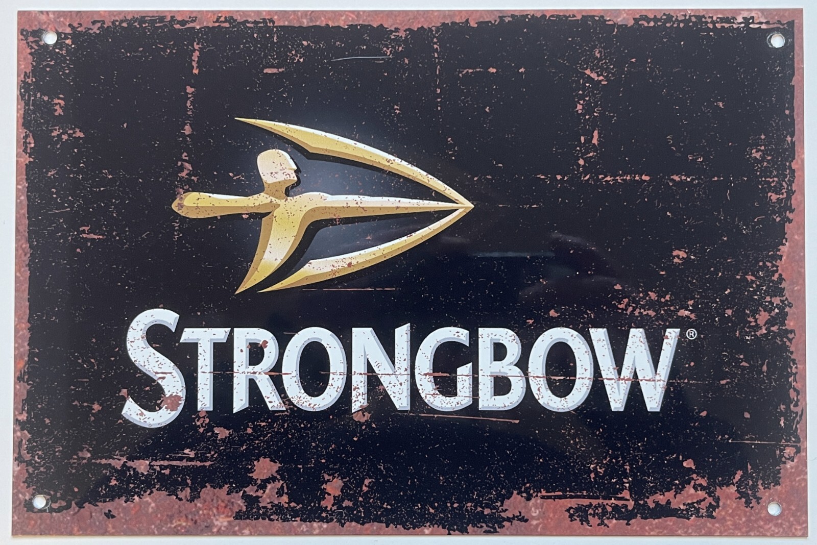 Metal Vintage Style Advertising Sign, Strongbow Cider, 10.5×7 in [STRO1]