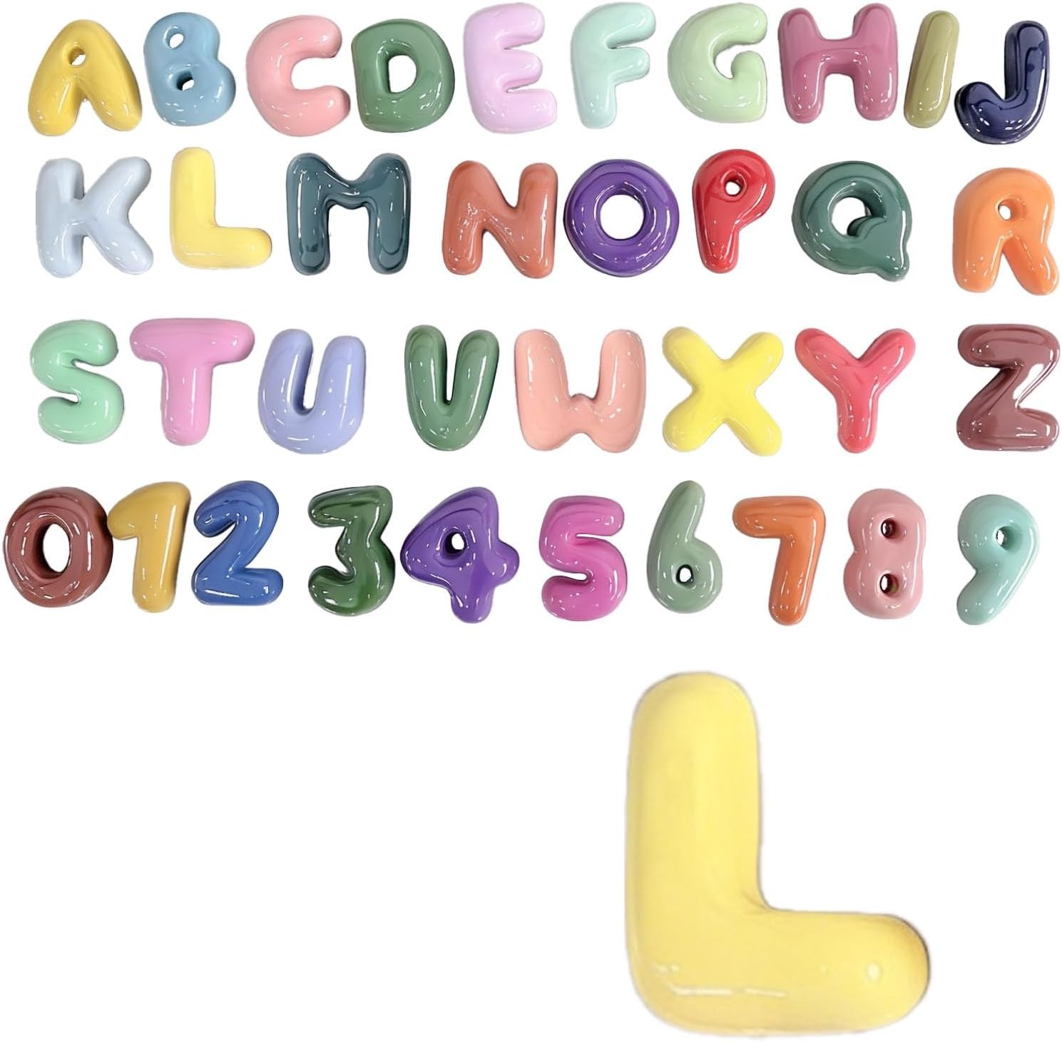 4 Inch Letter or Number for Wall Decor, Single Alphabet or Digit for Home Decor