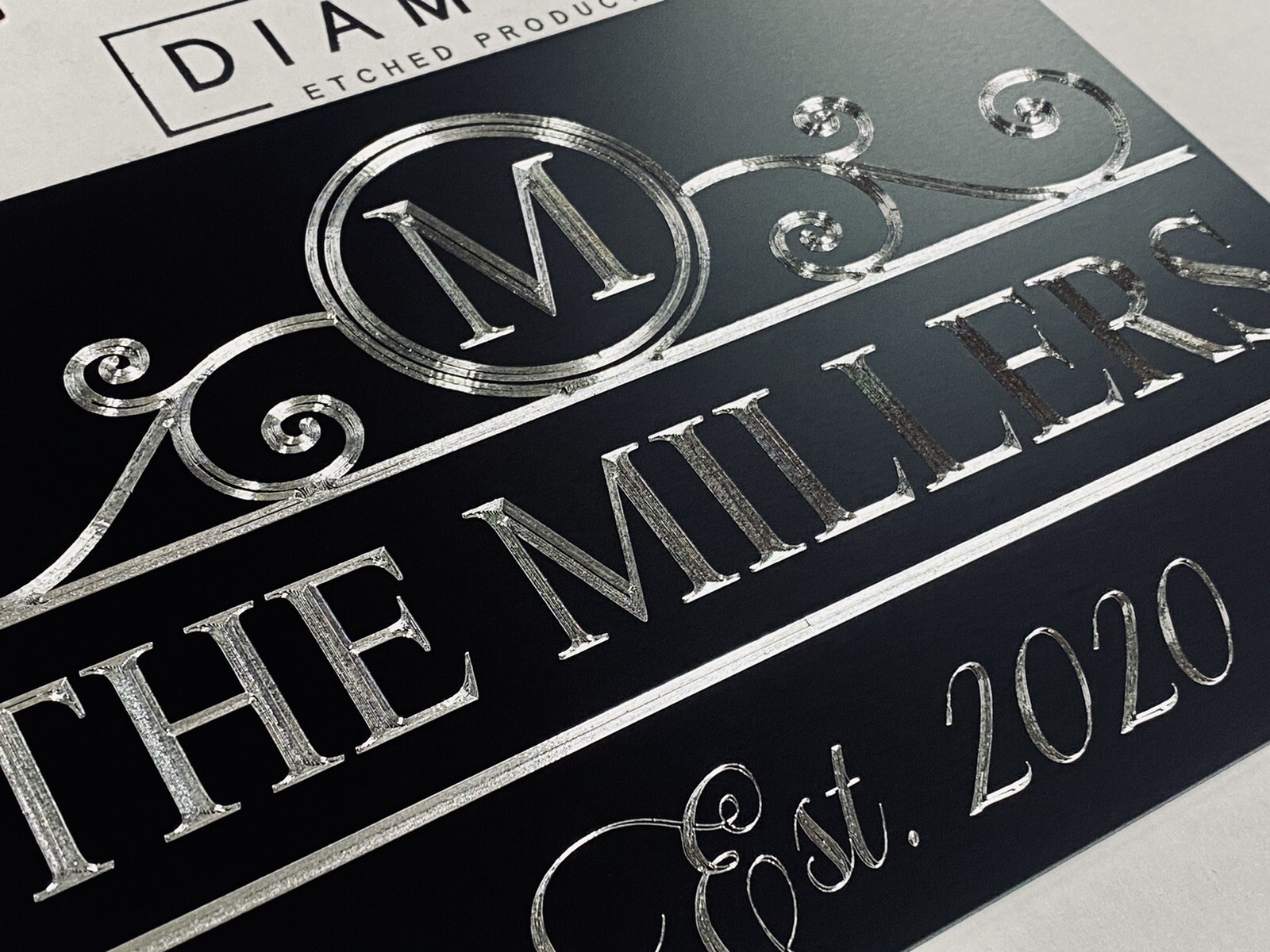 Engraved Personalized Custom Name House Home Address Welcome Sign Metal 10×7