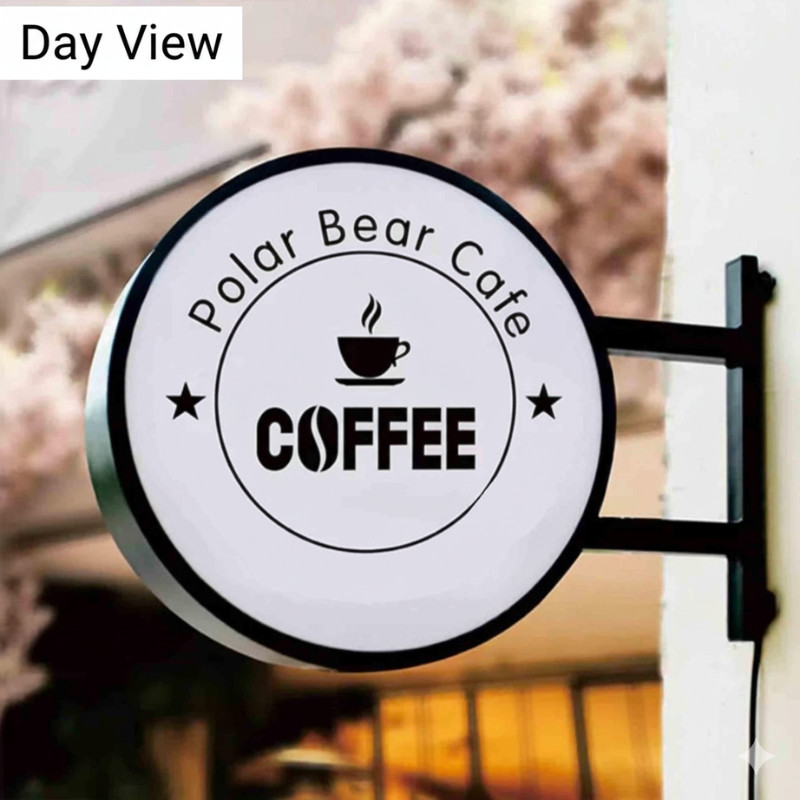 LED Light Box Sign Double Sided Illuminated Advertising Projecting Shop Sign