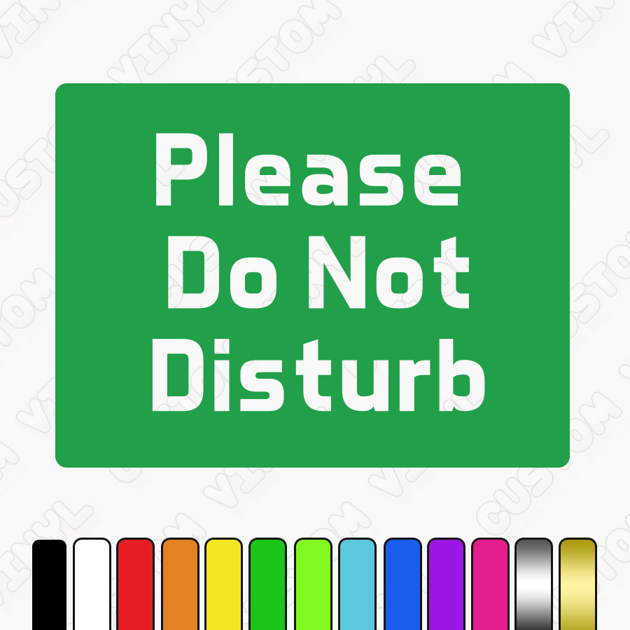 Please do not disturb hanging plastic sign with nylon rope+suction cup office