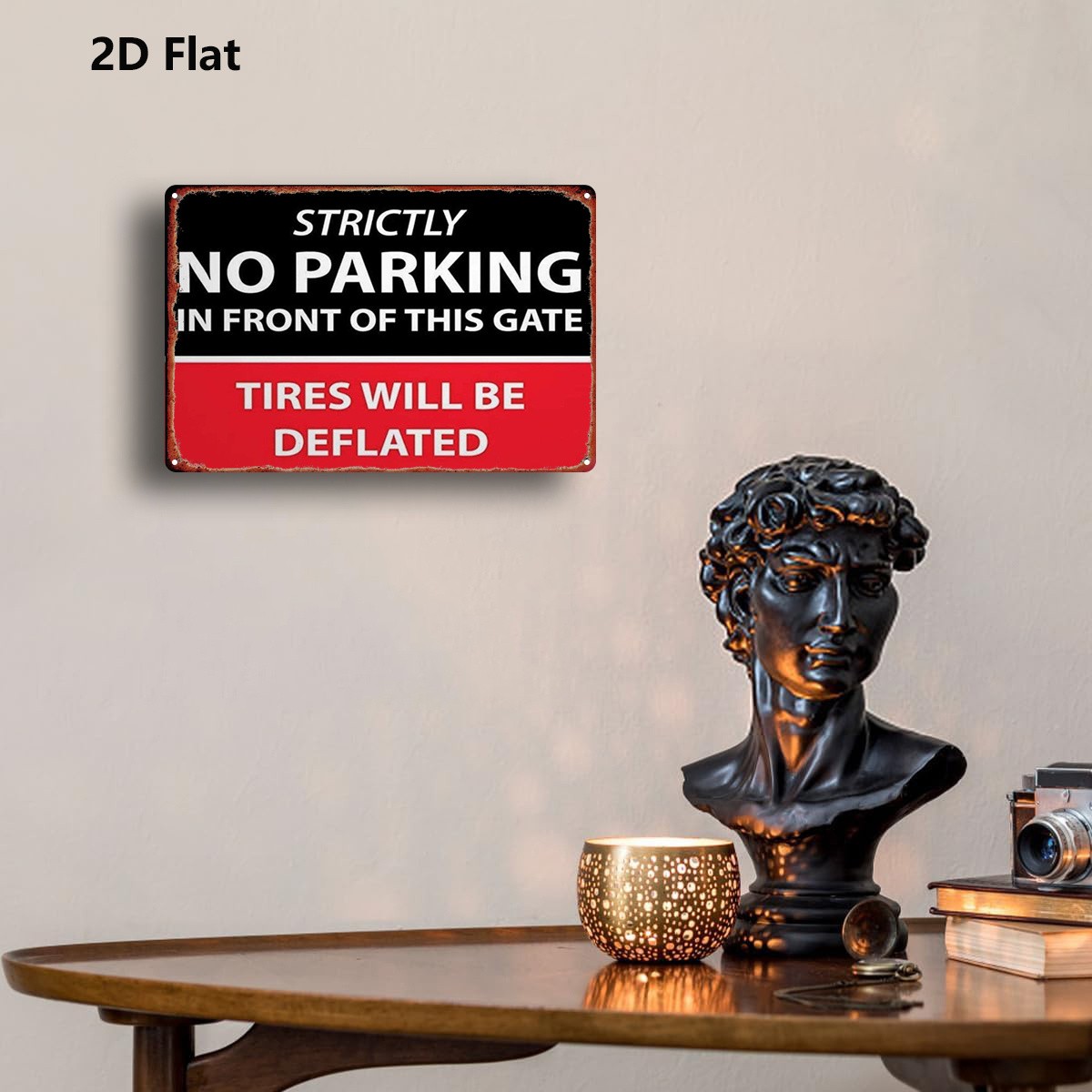 20.32×30.48 cm Metal No Parking Sign