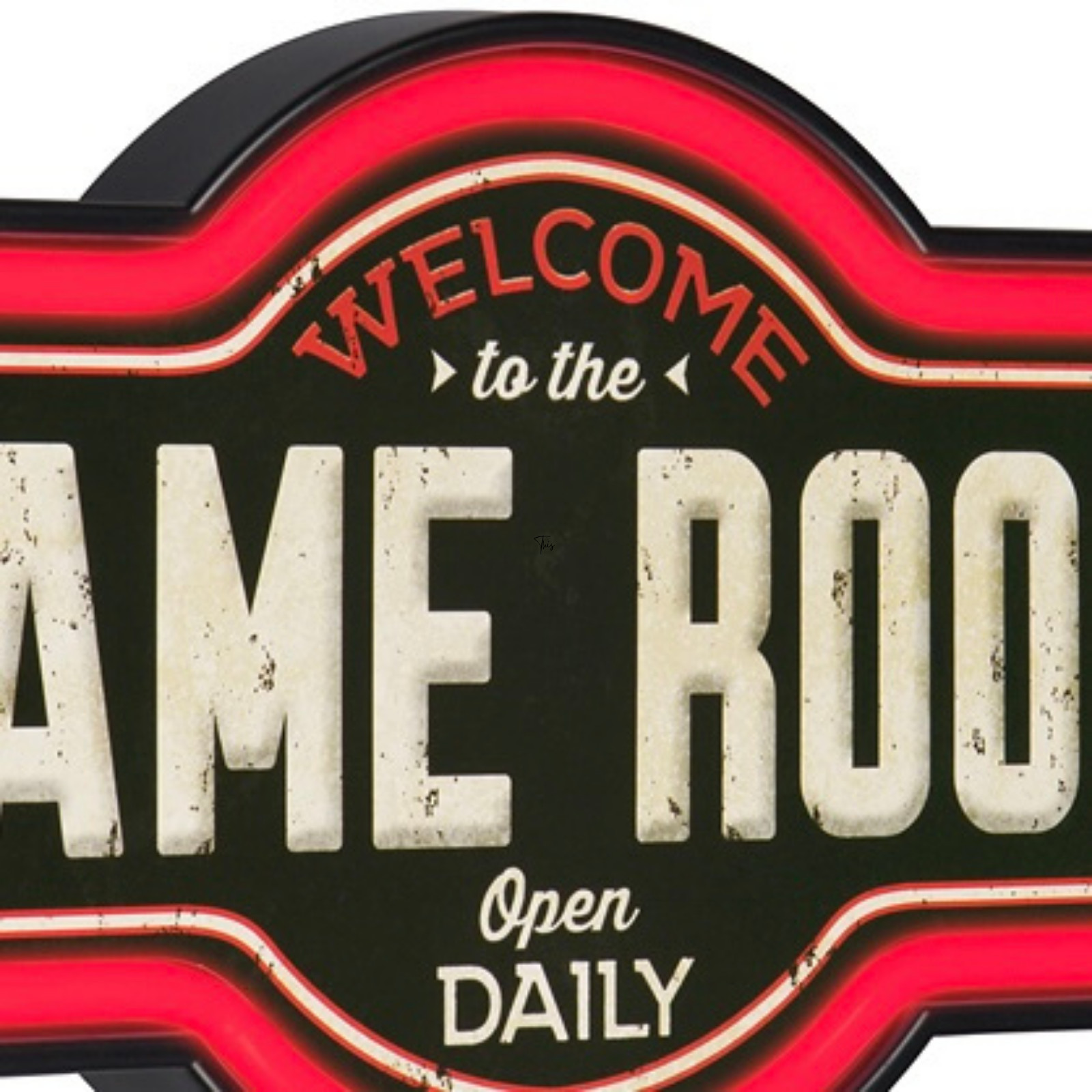 Game Room LED Neon Wall Sign Lighted Bar Man Cave Decor 17″ USB or Battery