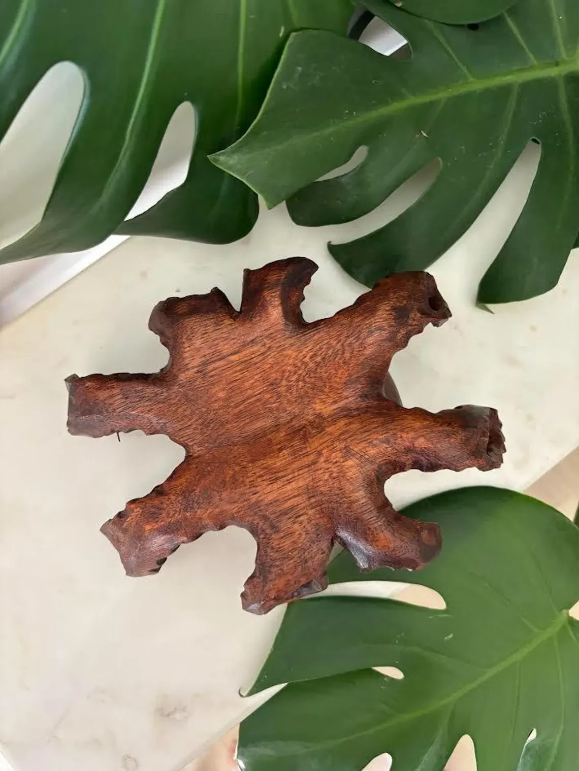 Hawaii Hand Made Home Decor Solid Wood 8″ Octopus Figure Carving