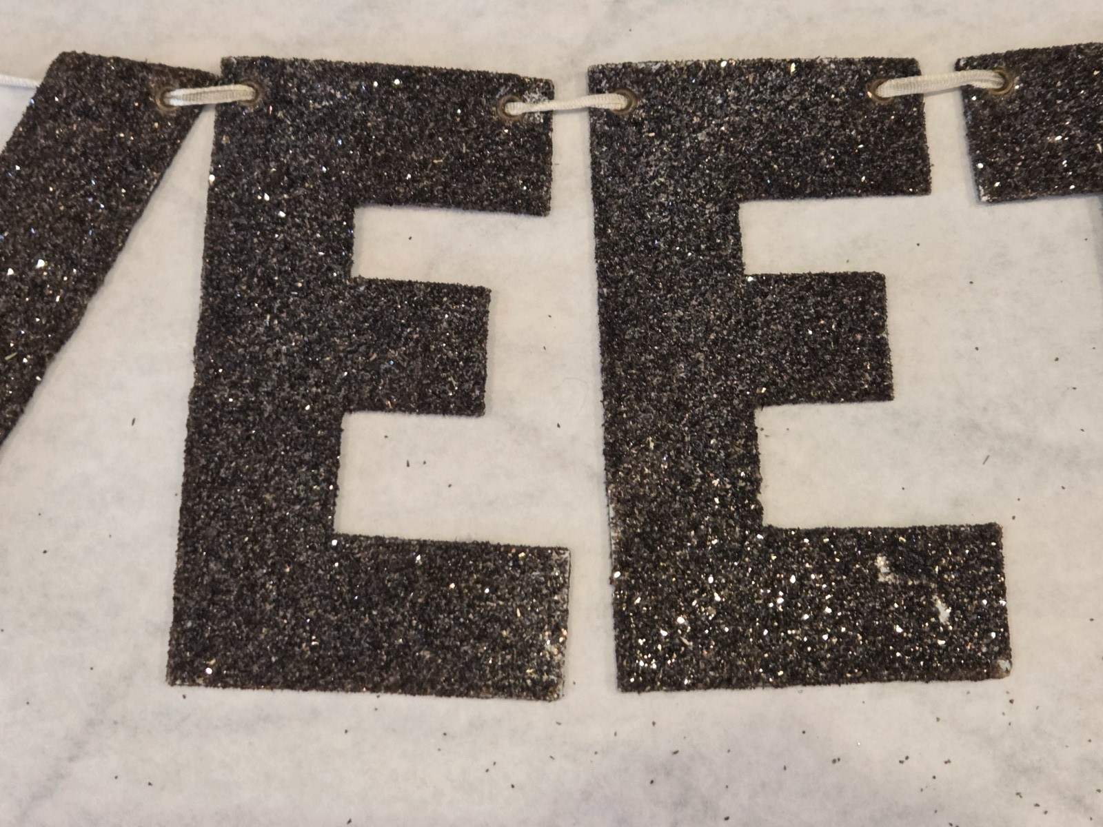 German Glass Glitter Letters Vintage Silver – SWEET DREAMS