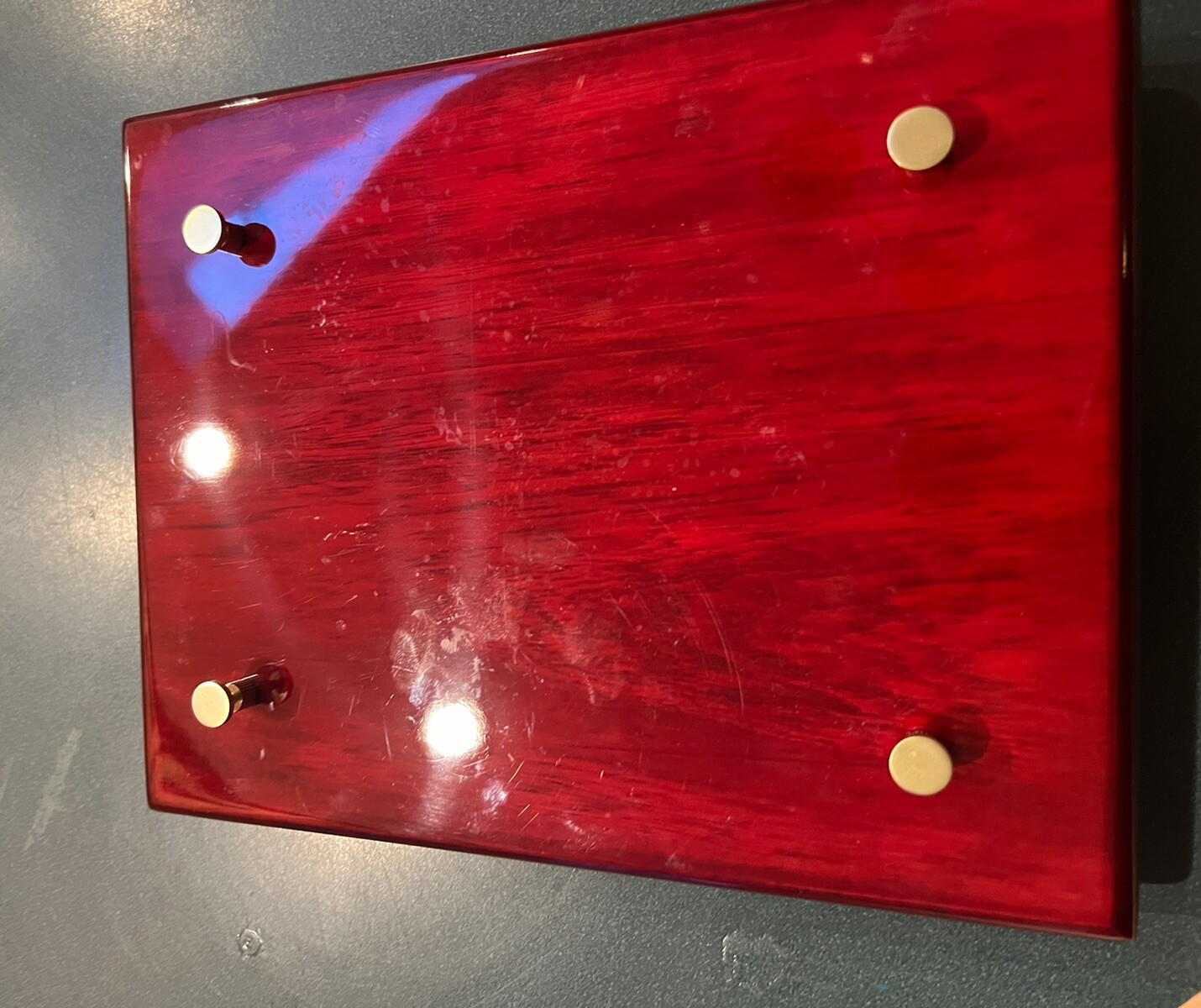 Wood Grain Display Plaque Cherry Red Style Display 8 X 10