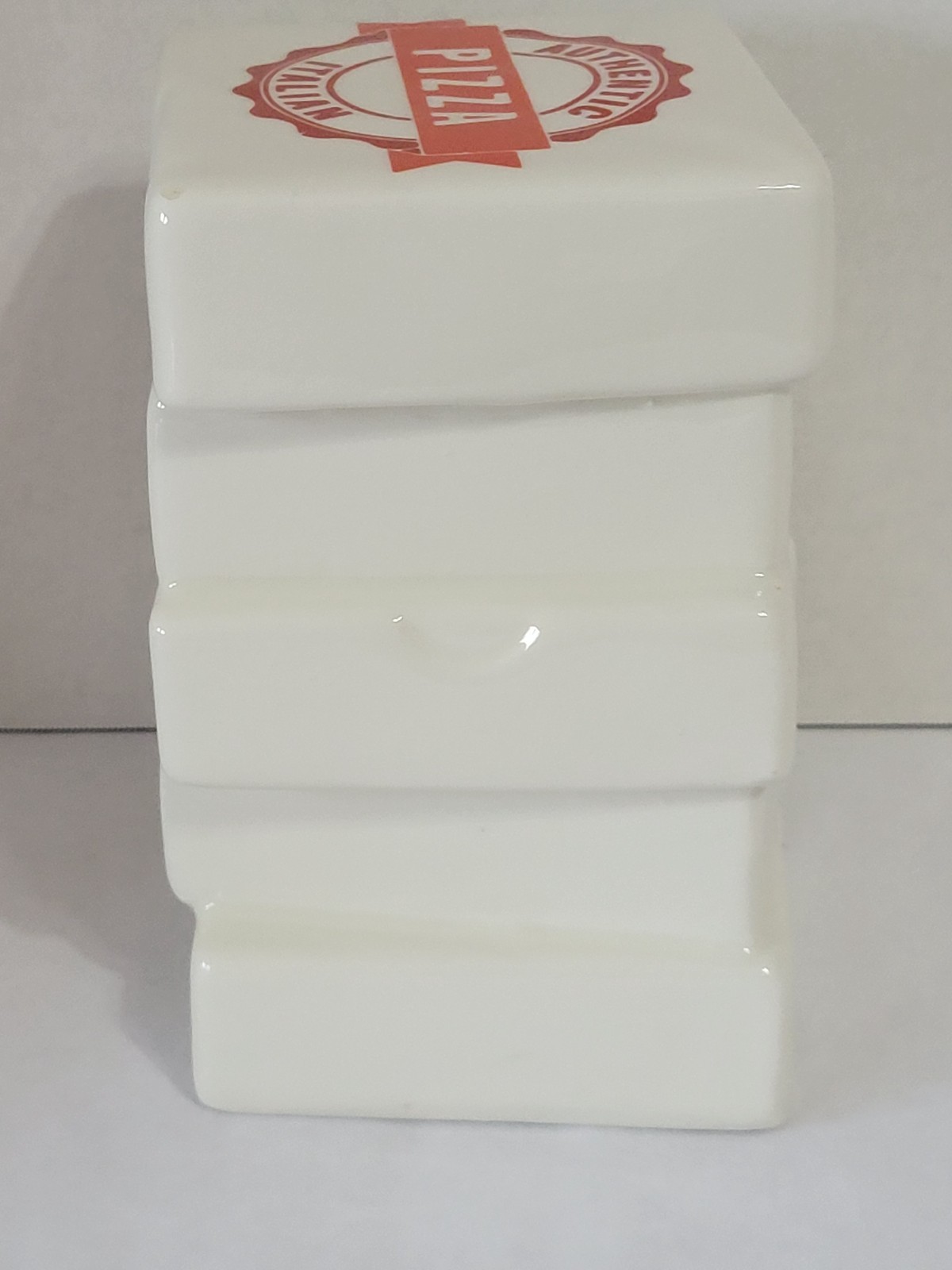 Vintage Boston Warehouse Decor Stack of Pizza Boxes Ceramic Italian Deep Dish