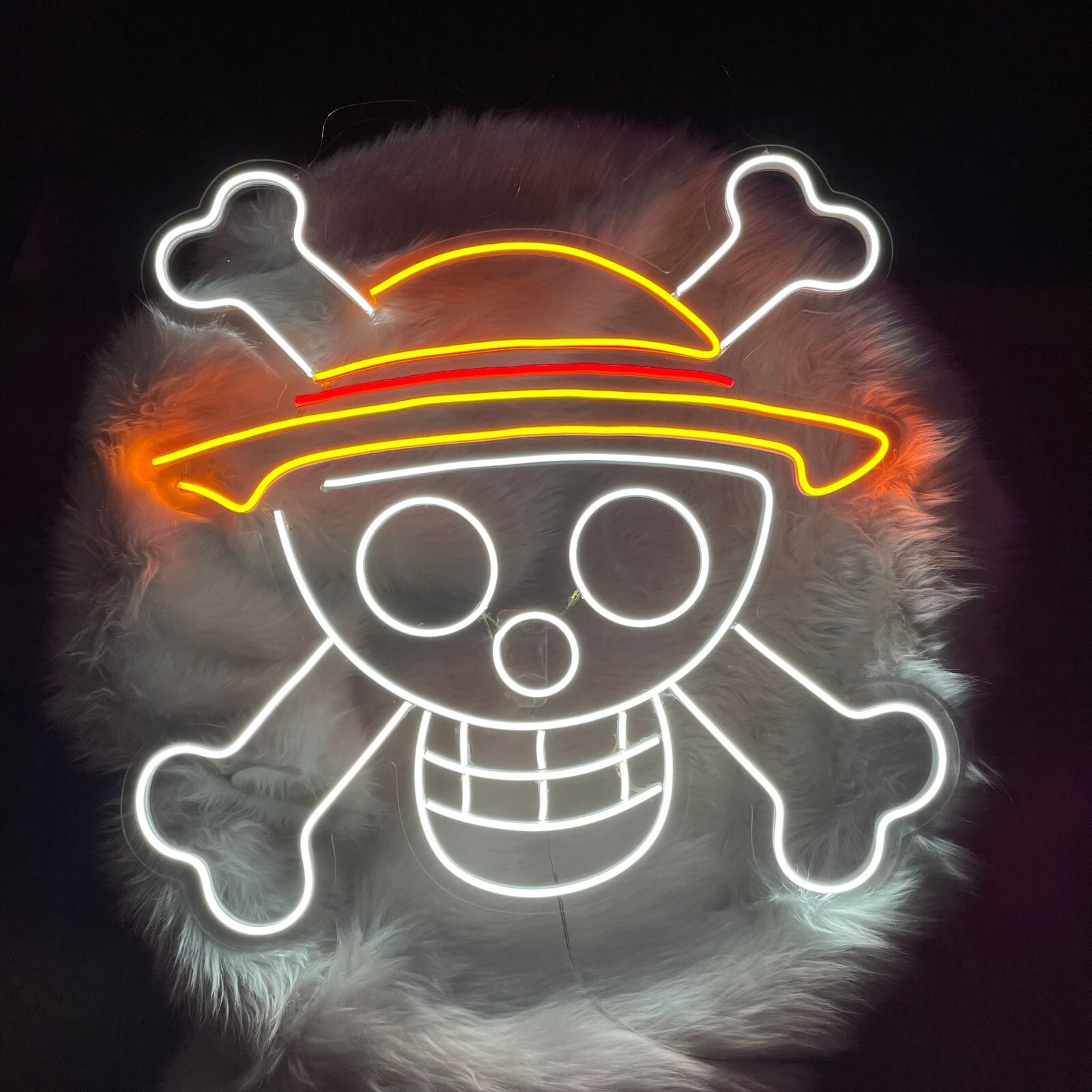 One Piece Skull Neon Sign, Pirate Skull Neon Light, Anime , Custom Neon Led,