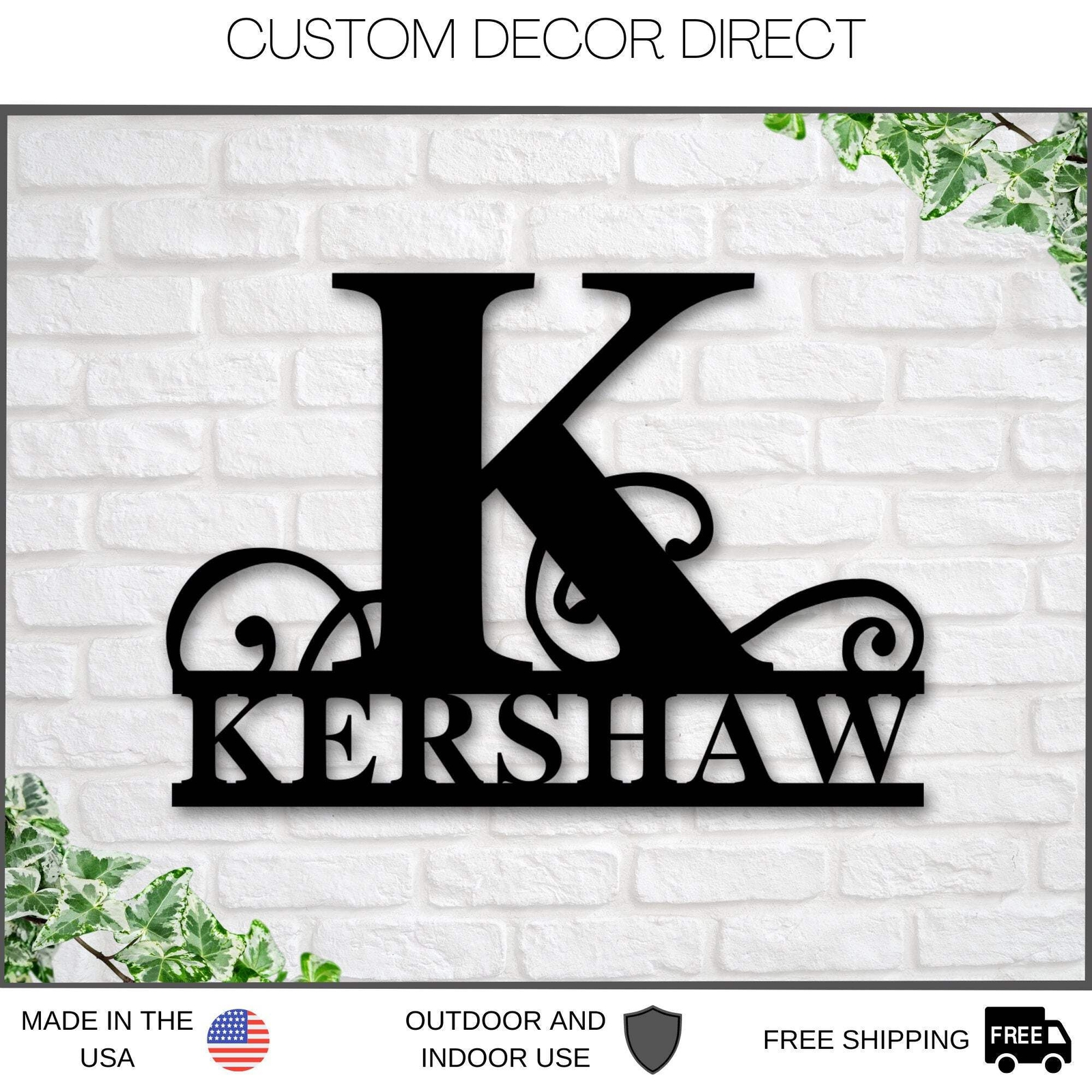 Personalized Family Name Metal Sign, Custom Name Sign, Established sign, Last Na
