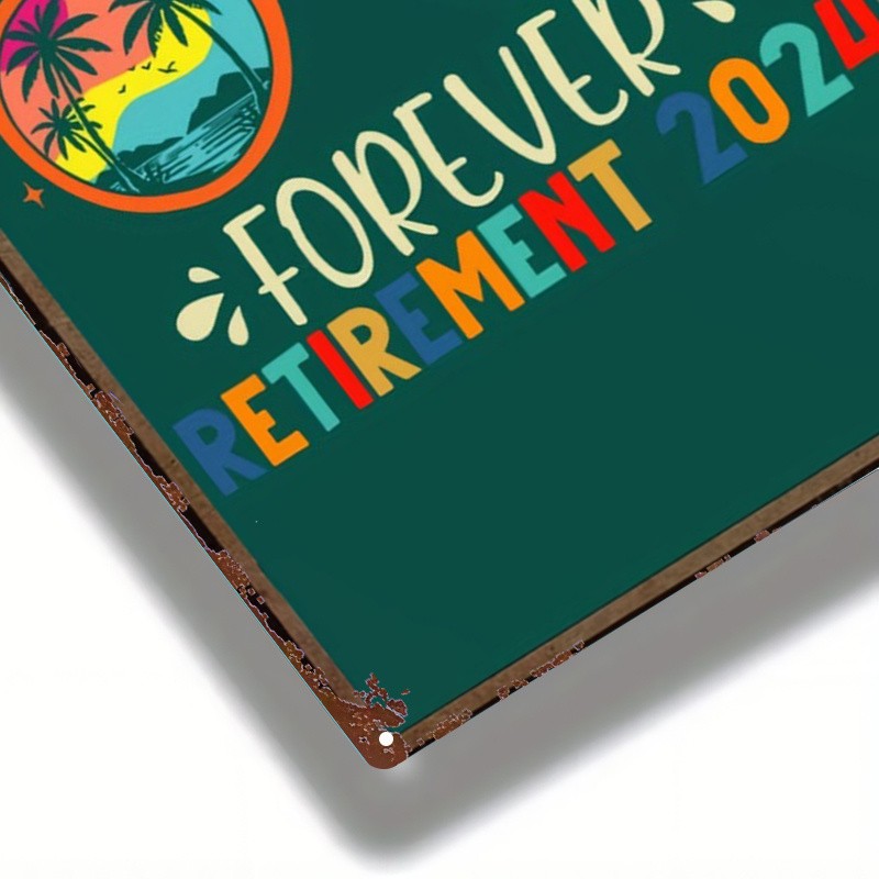 Metal Sign School Graduation Retirement 2024 Retro Iron Decoration 8X12 Inches
