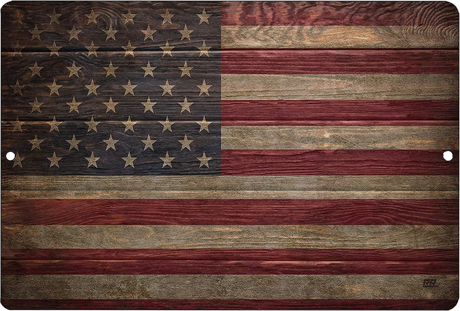 USA American Flag Metal Tin Sign Wall Decor Man Cave Bar US United States Rustic
