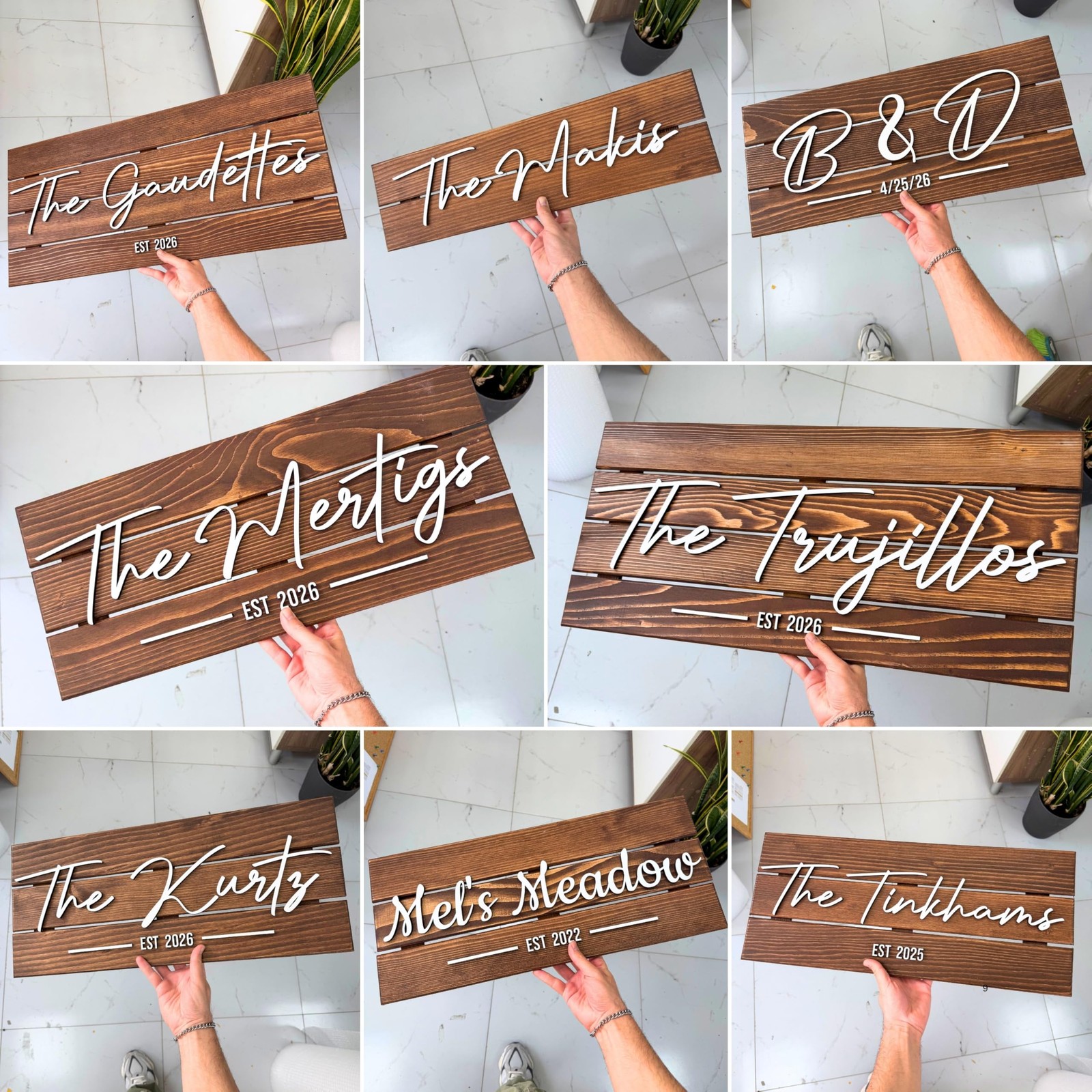Custom Coordinates Sign Family Name Latitude Longitude Anniversary 23×10″