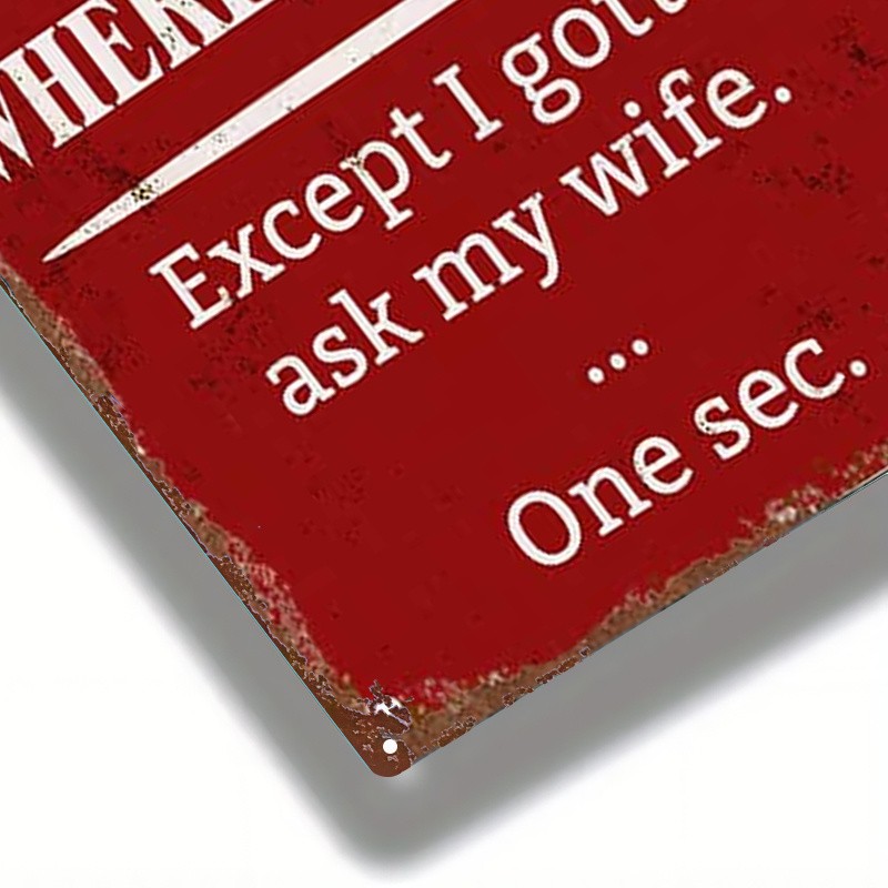 Metal Sign 8×12 Inch Square Wall Decor