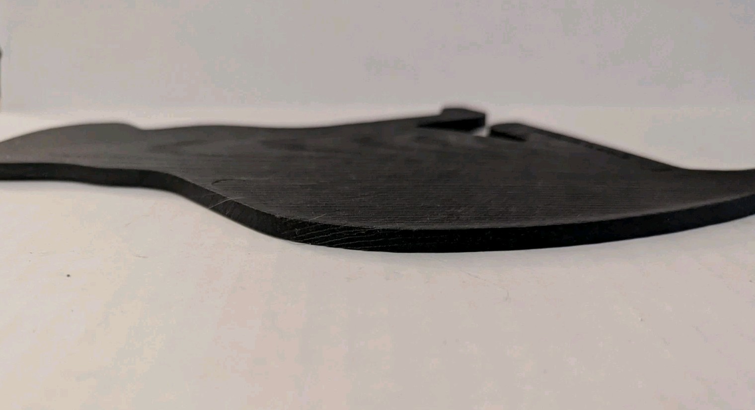 Black Cat Silhouette Wall Decor – Plastic Molded w/Wood Grain Texture