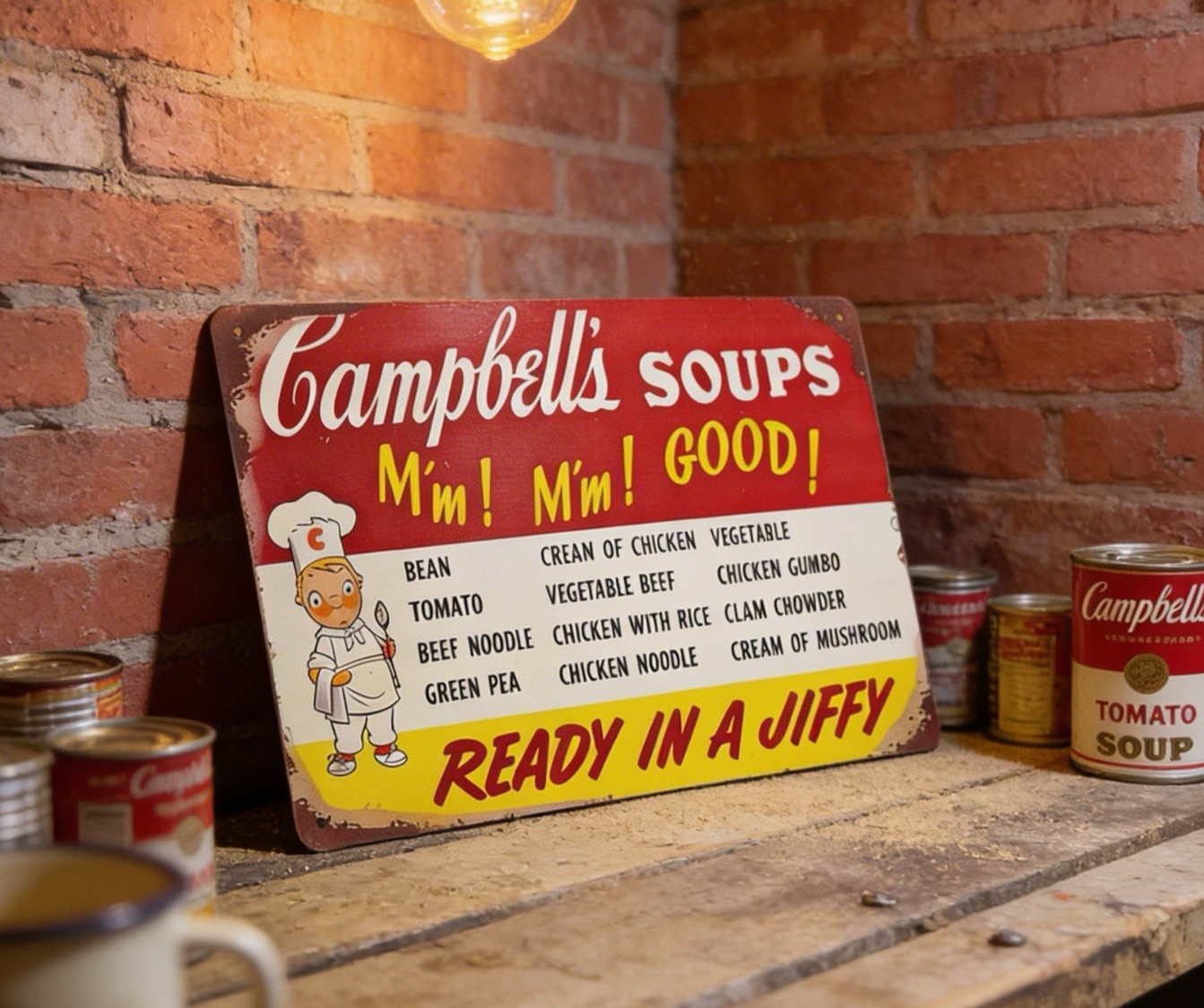 8″x12″ Vintage Patina Style “Cambell’s Soup” Advertising Sign…Ships Free!