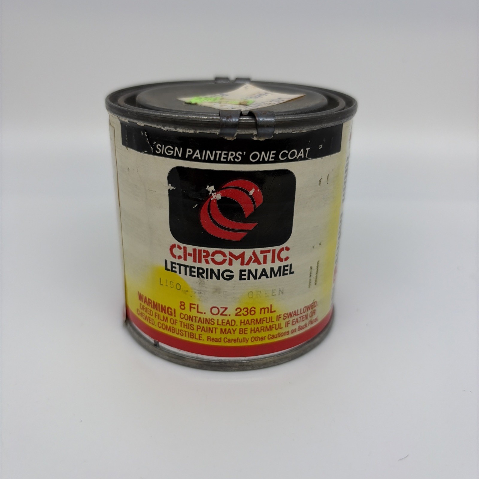 Chromatic Sign Painters Lettering Enamel in green L150 ….Sealed