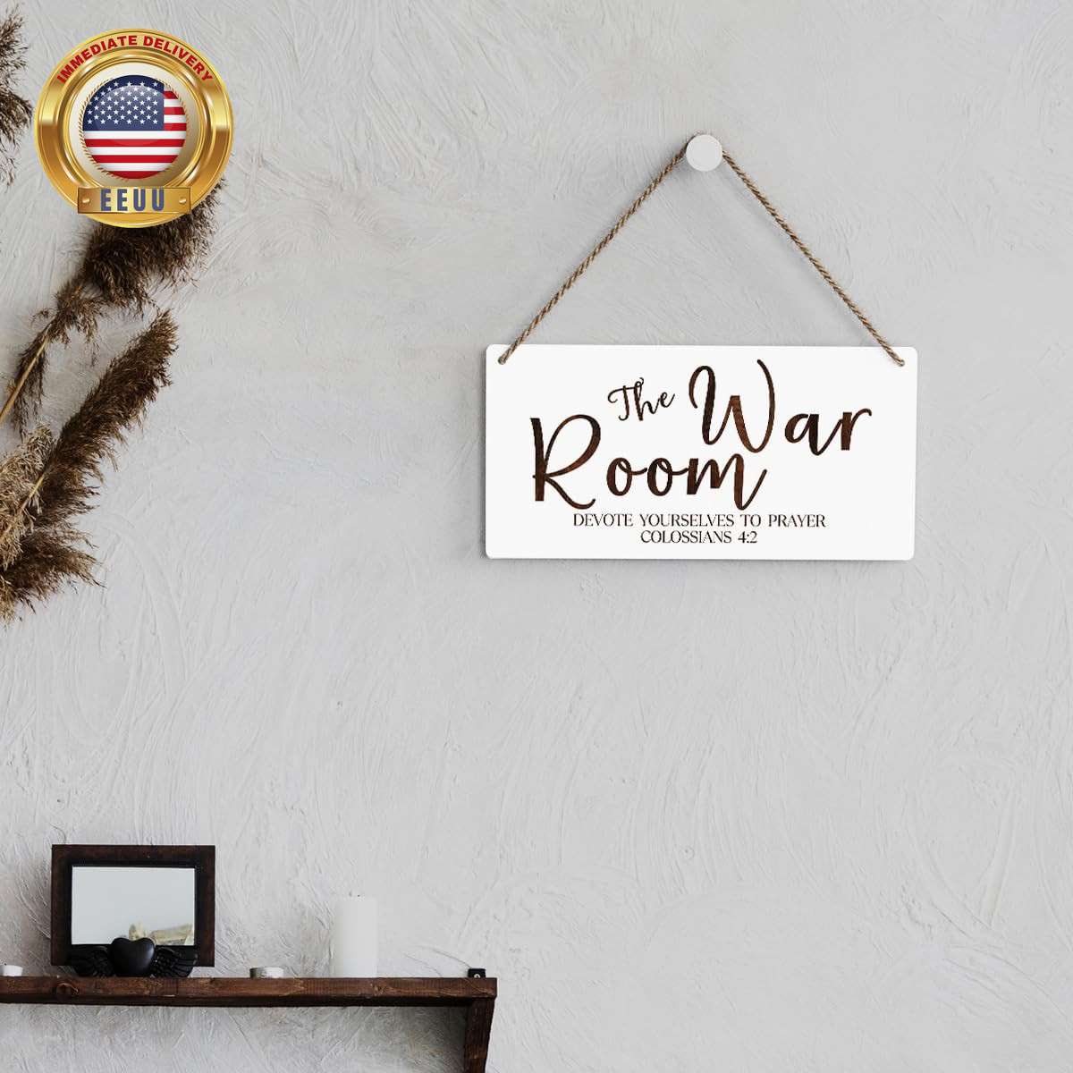 Rustic War Room Decor Christian Decor Bible Verse Wood Decor Sign Regalos Cristi