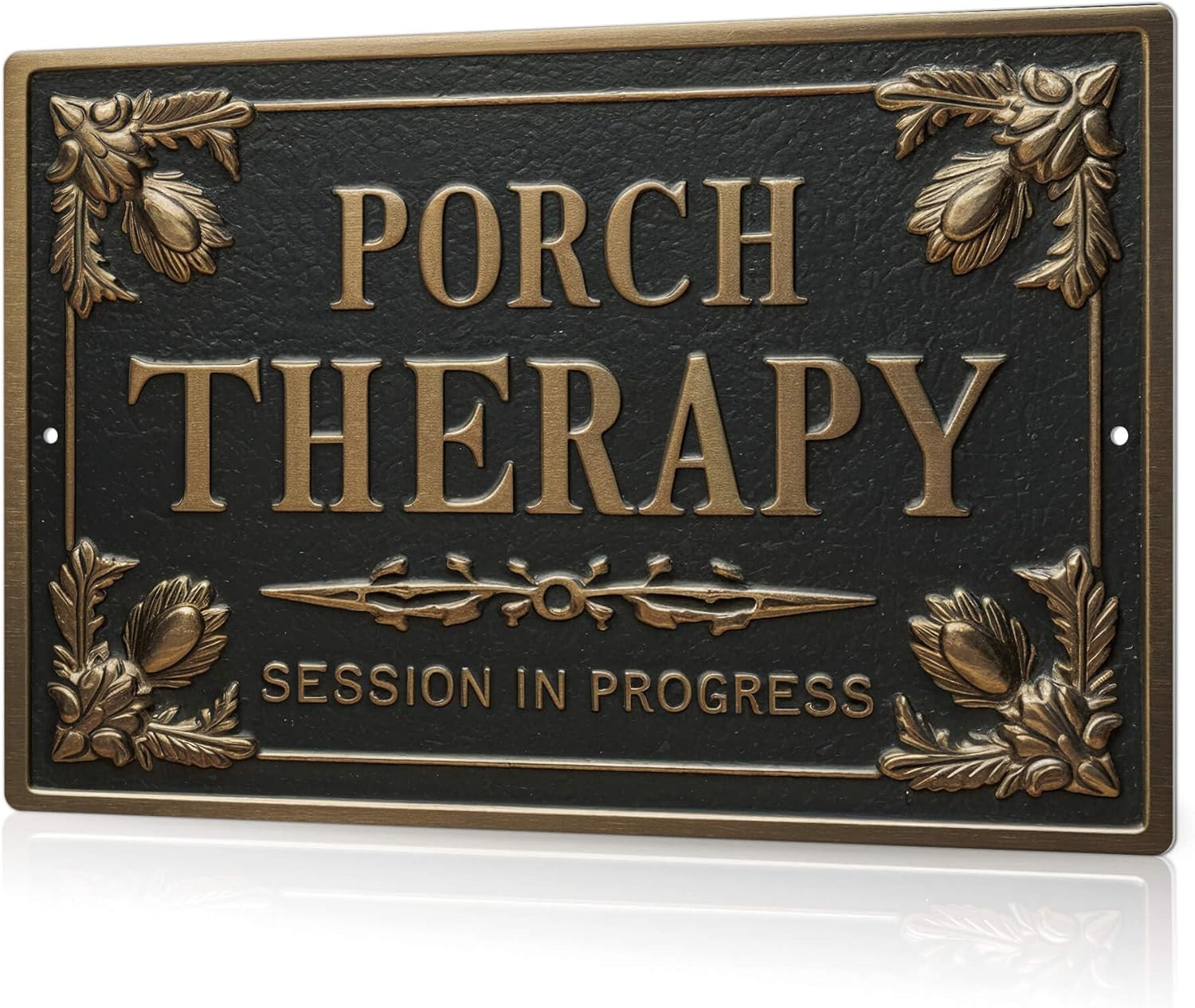 Porch Therapy Tin Sign Porch Therapy Session in Progress Wall Decor for Front Ba