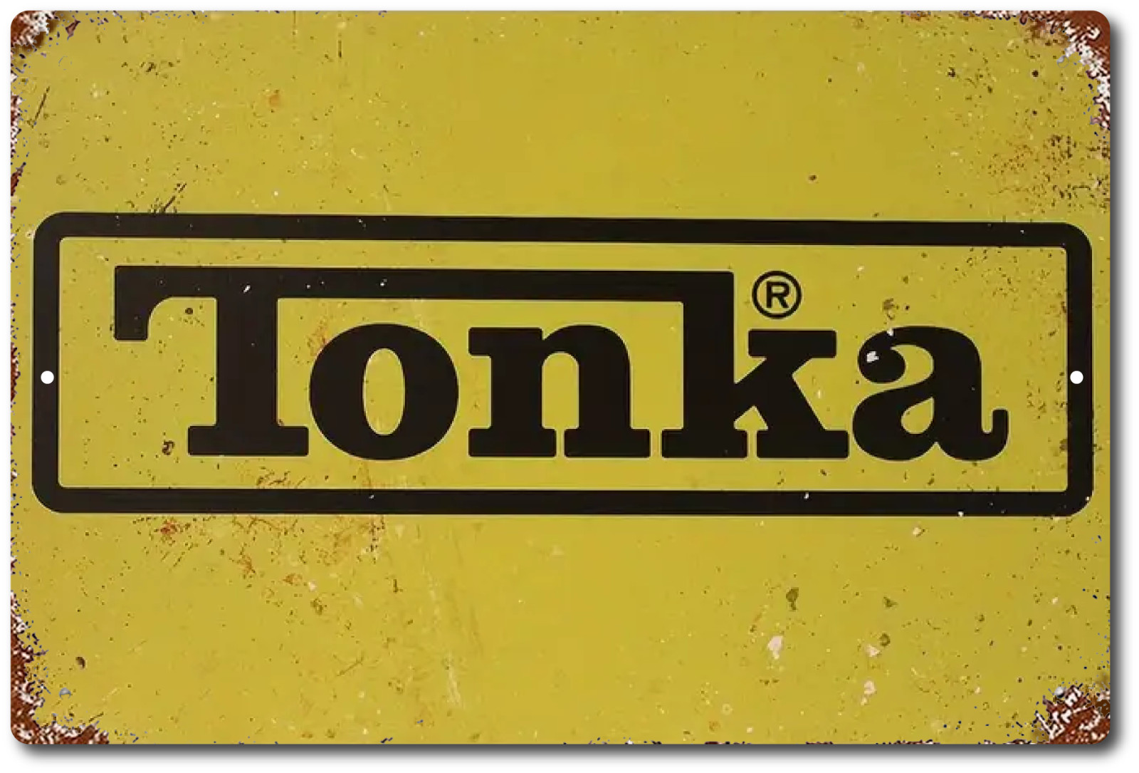 Tonka Tin Metal Sign Toy Trucks Cars Garage Man Cave Vintage Look Boys Room Bar