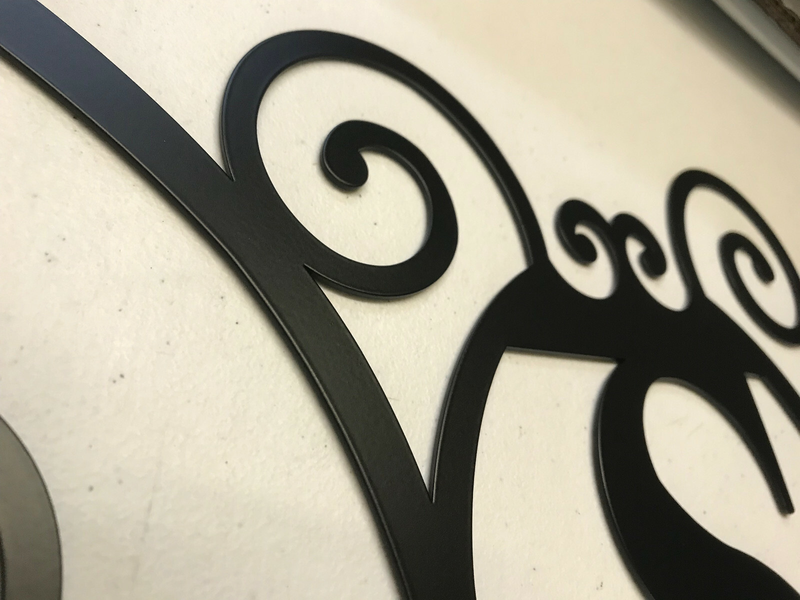 Iron Letter B Monogram Door Wall Decoration Plaque Metal Initial solid 2mm thick