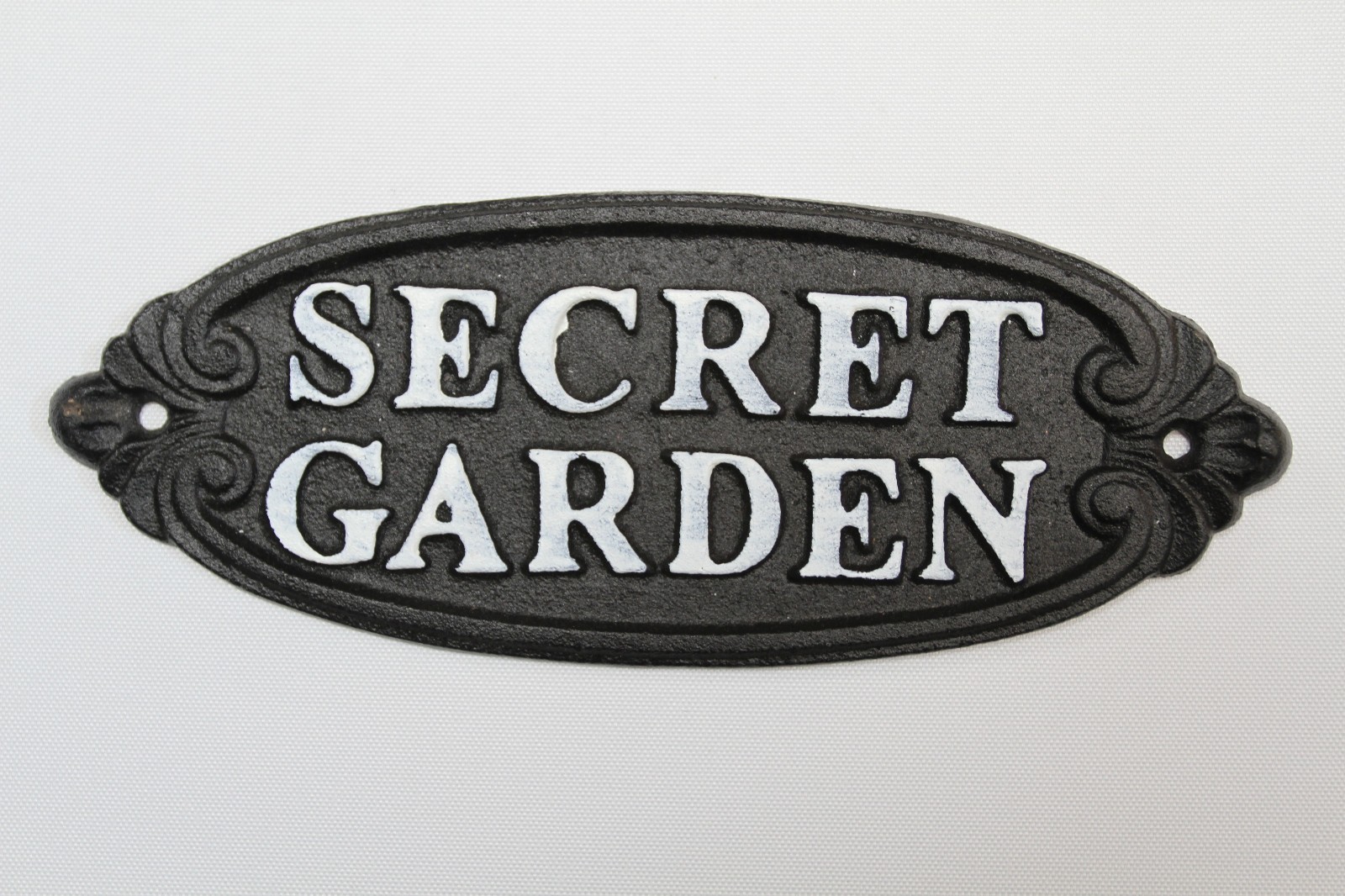 1-SECRET GARDEN PLAQUE,Upscale Garden Decor,Raised Letters,Solid Metal,Gifts