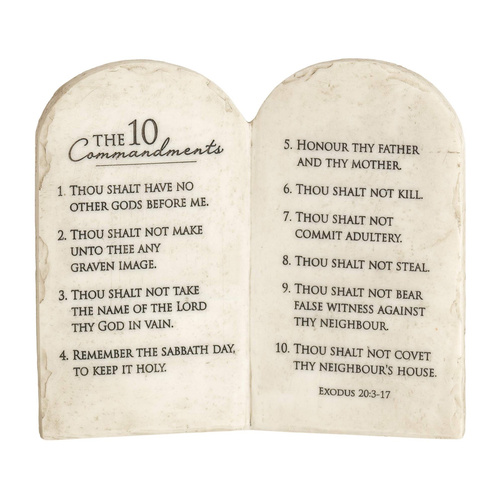 Dicksons 10 Commandments Whitewash Stone 6 x 6.5, 10