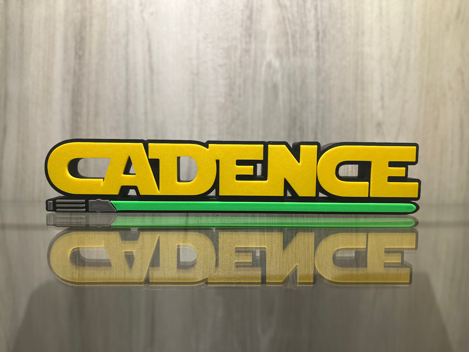 Star Wars Style Name Custom Plate Sign Personalized 3D Name Sign