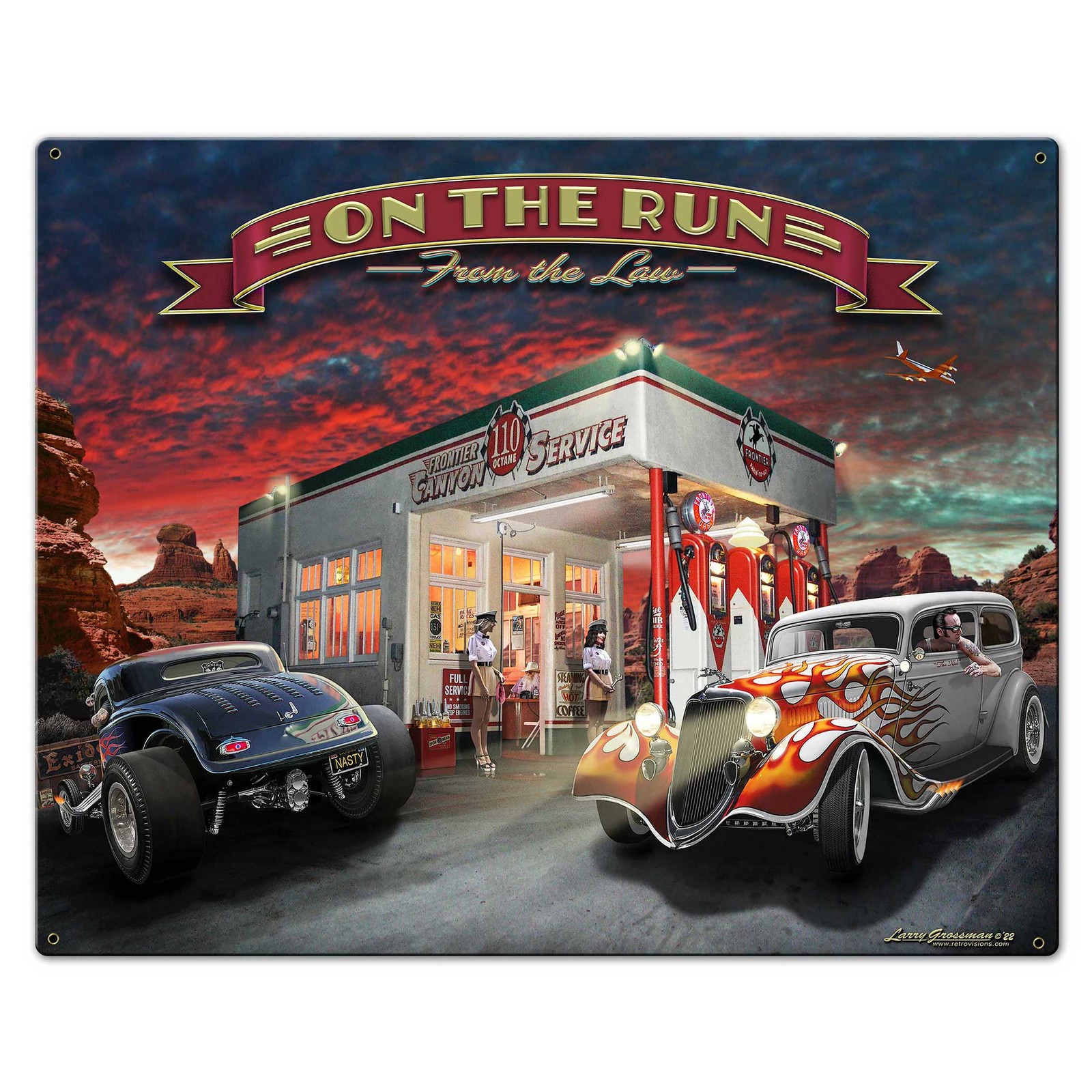 Canyon Gas Metal Sign 30in X 24in Metal Sign