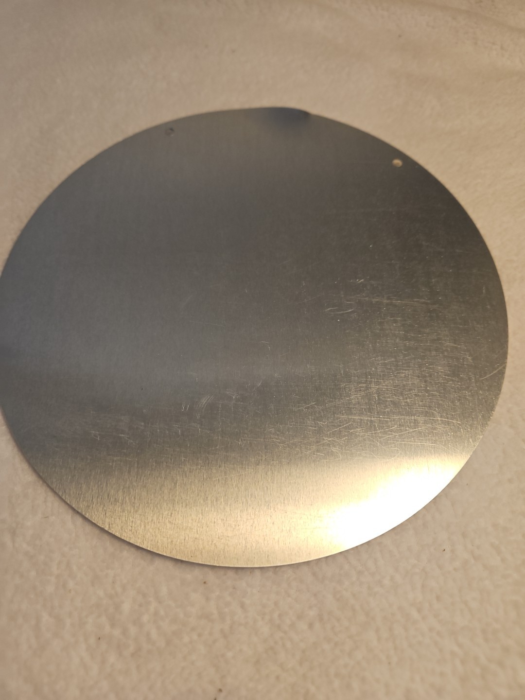 Smiling Half Moon Face Decorative Sign Aluminum Vintage Look