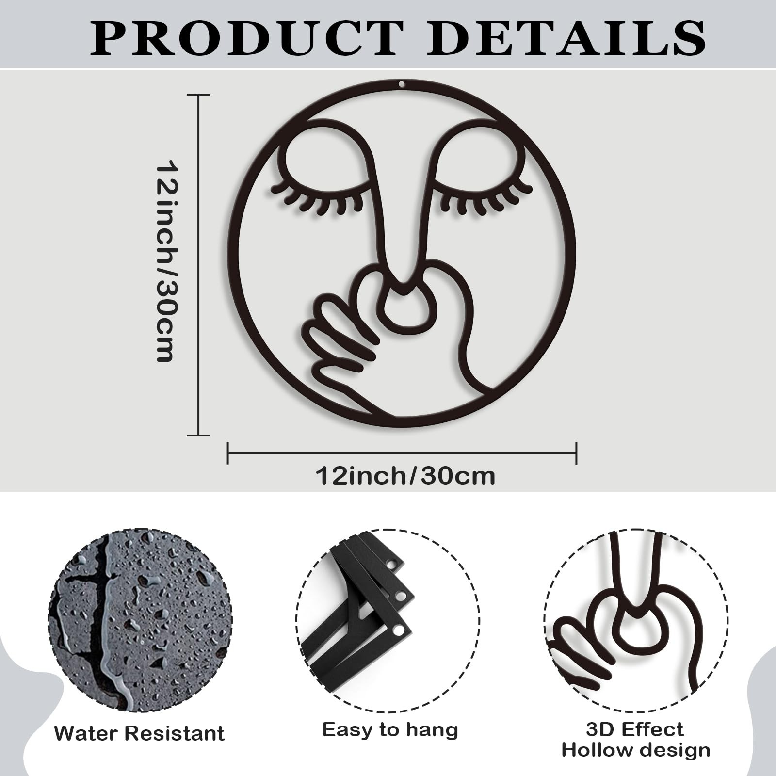 Funny Bathroom Metal Wall Decor Bad Smell Humorous Wall Art Black Guest Wall