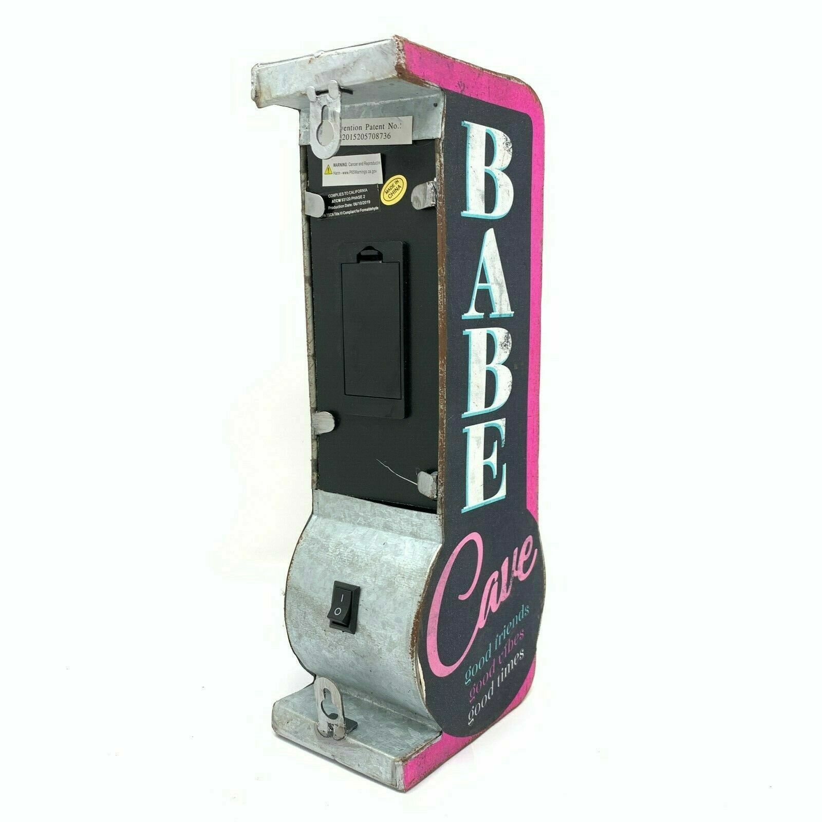 Babe Cave Double Sided Marquee LED Sign, For Home Bar She Shed Arcade Brand New