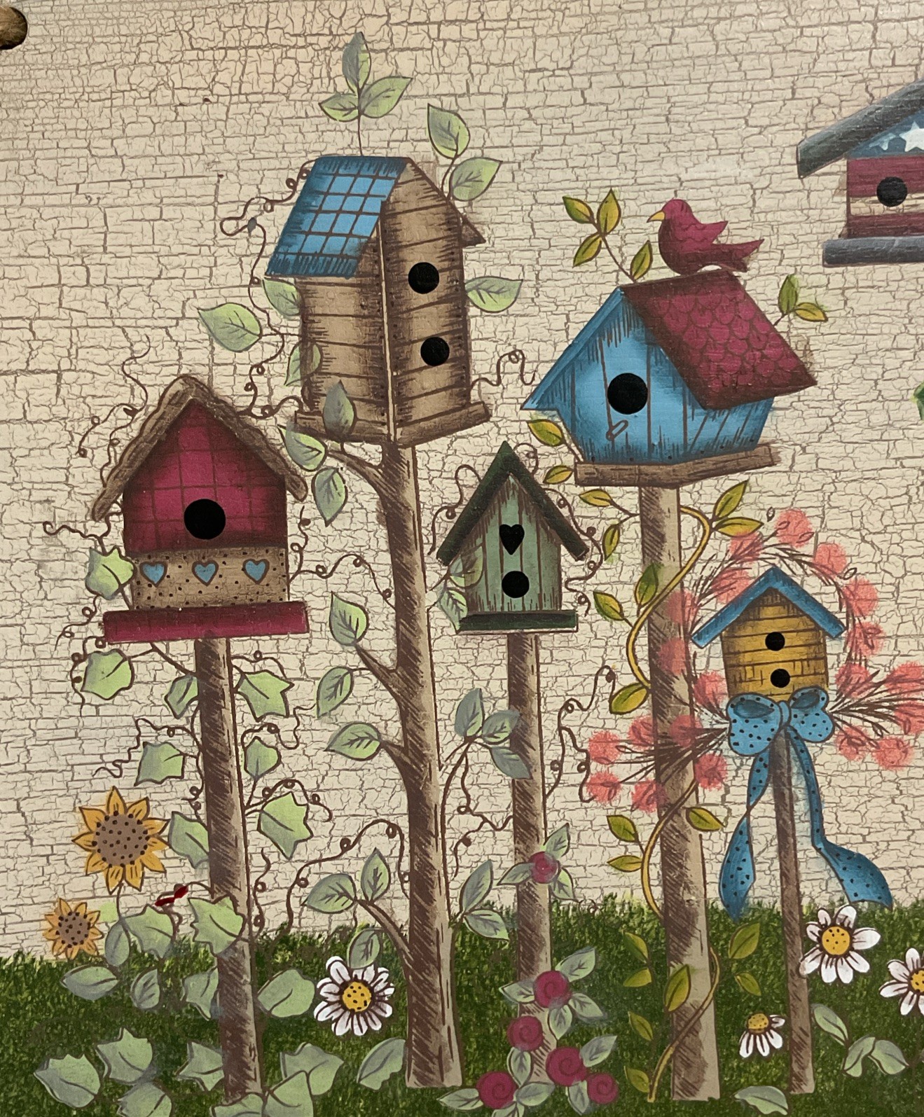 Crazy Mountain Hanging Slate Plaque Birdhouses 11 1/2 in. X 8 in.