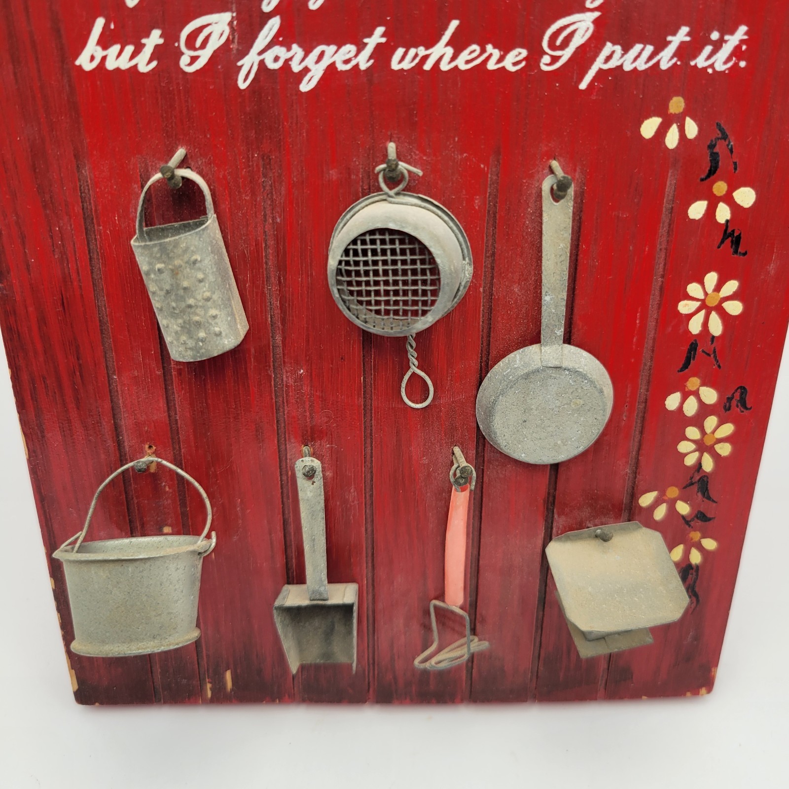 Vintage Farmhouse Decor Arts and Crafts Sign 11in Finally Gout It All Together