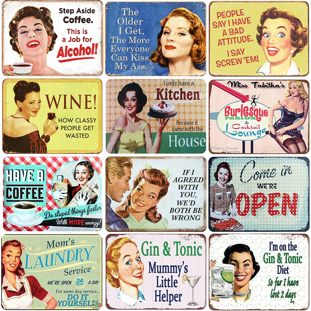 Metal Signs Plaques Vintage Man Cave Garage Bar Pub Home Wall Customize Decor