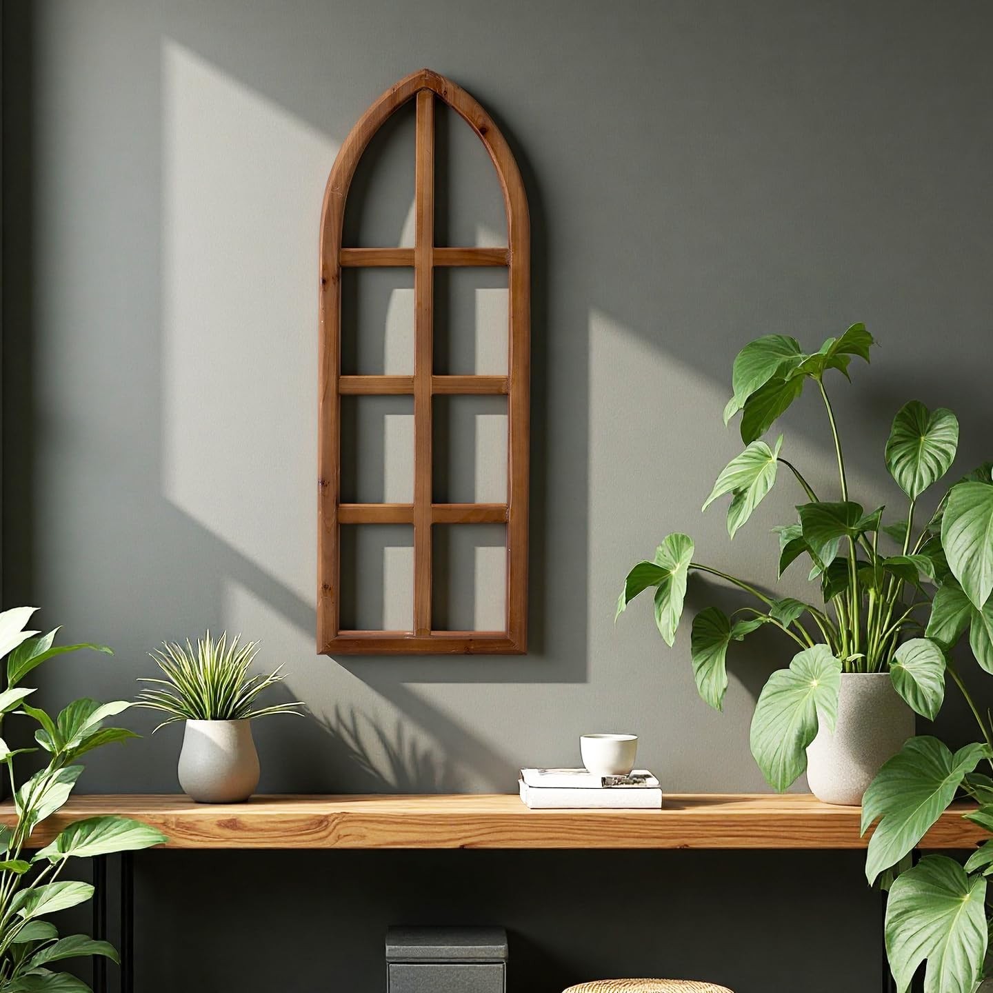 Farmhouse Arch Window Frames Wall Decor, 1 PC, 12 X 36 Inches