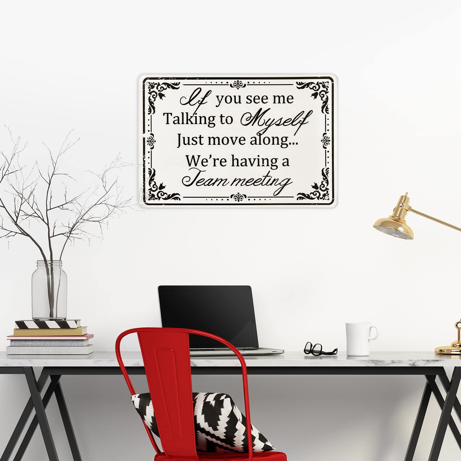 Funny Office Cubicle Decor Funny Office Metal Tin Signs 12 x 8 Inch , If You See