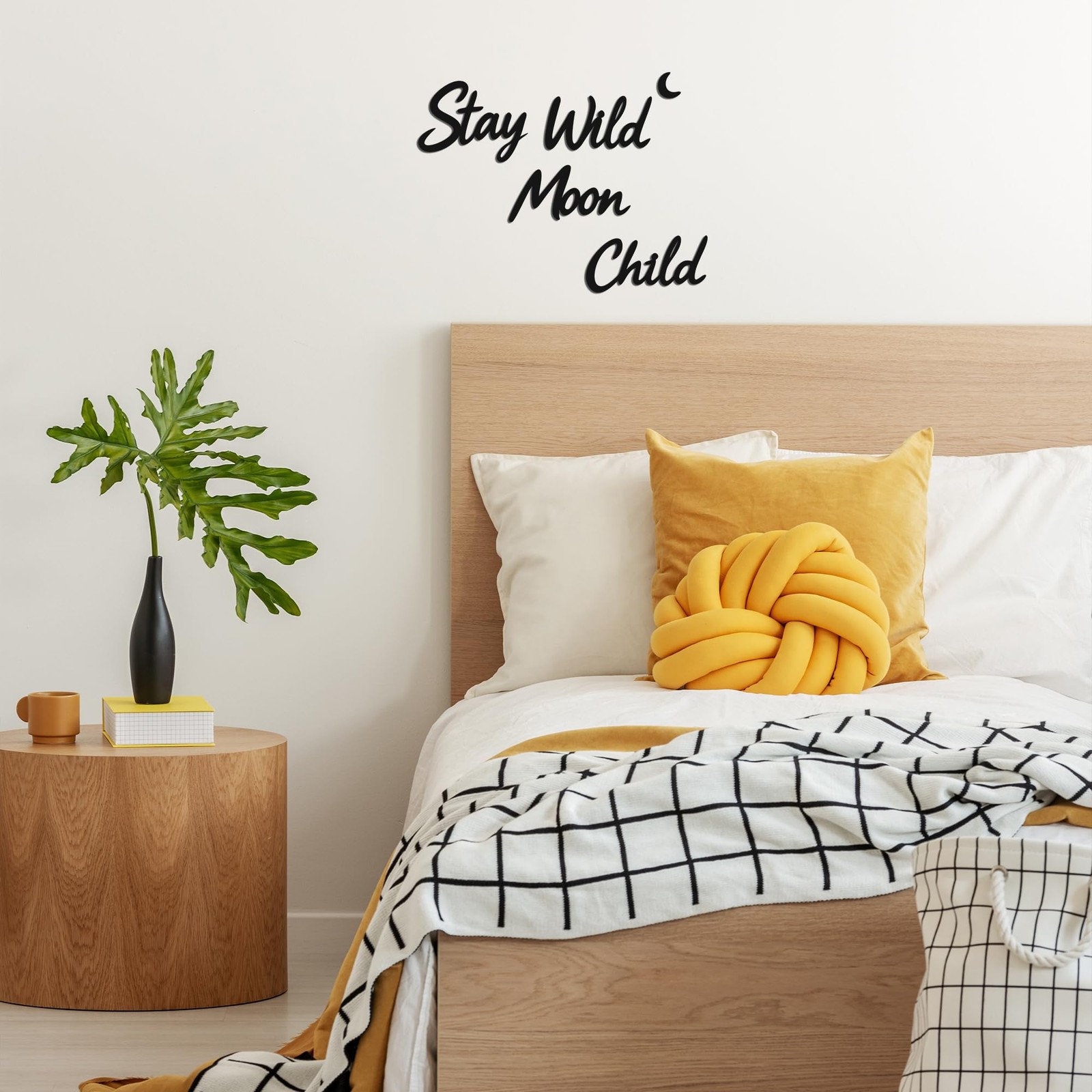Stay Wild Moon , Enchanting Moon Wall Sculpture, Whimsical for Bohemian Home …