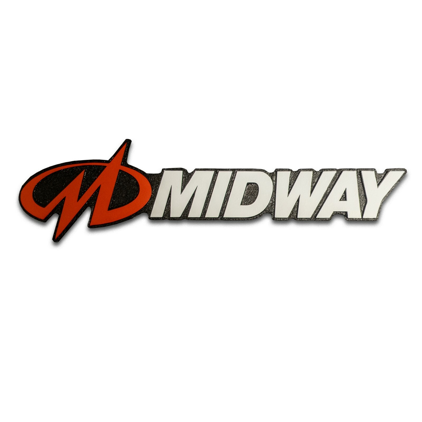 large Engraved Midway Logo Video Game Wall Art Collectable Sign
