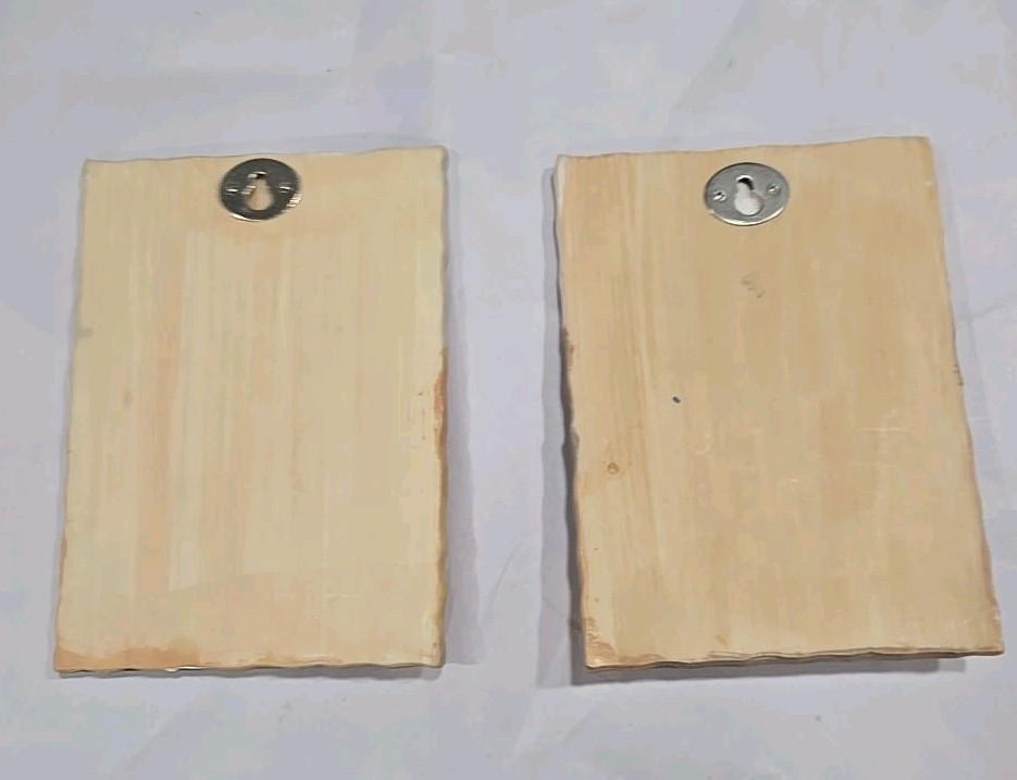 Durham 3D Flower Wall Art Plaques Set of 2, 4 1/2″ x 6″