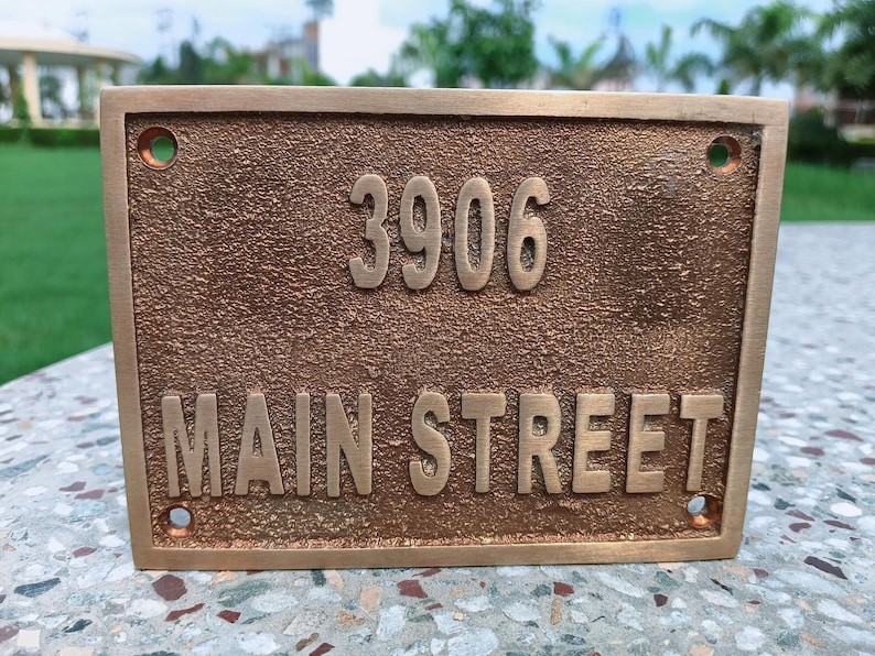 Cast Brass custom door signs & plaques – Custom language plaques – Custom name