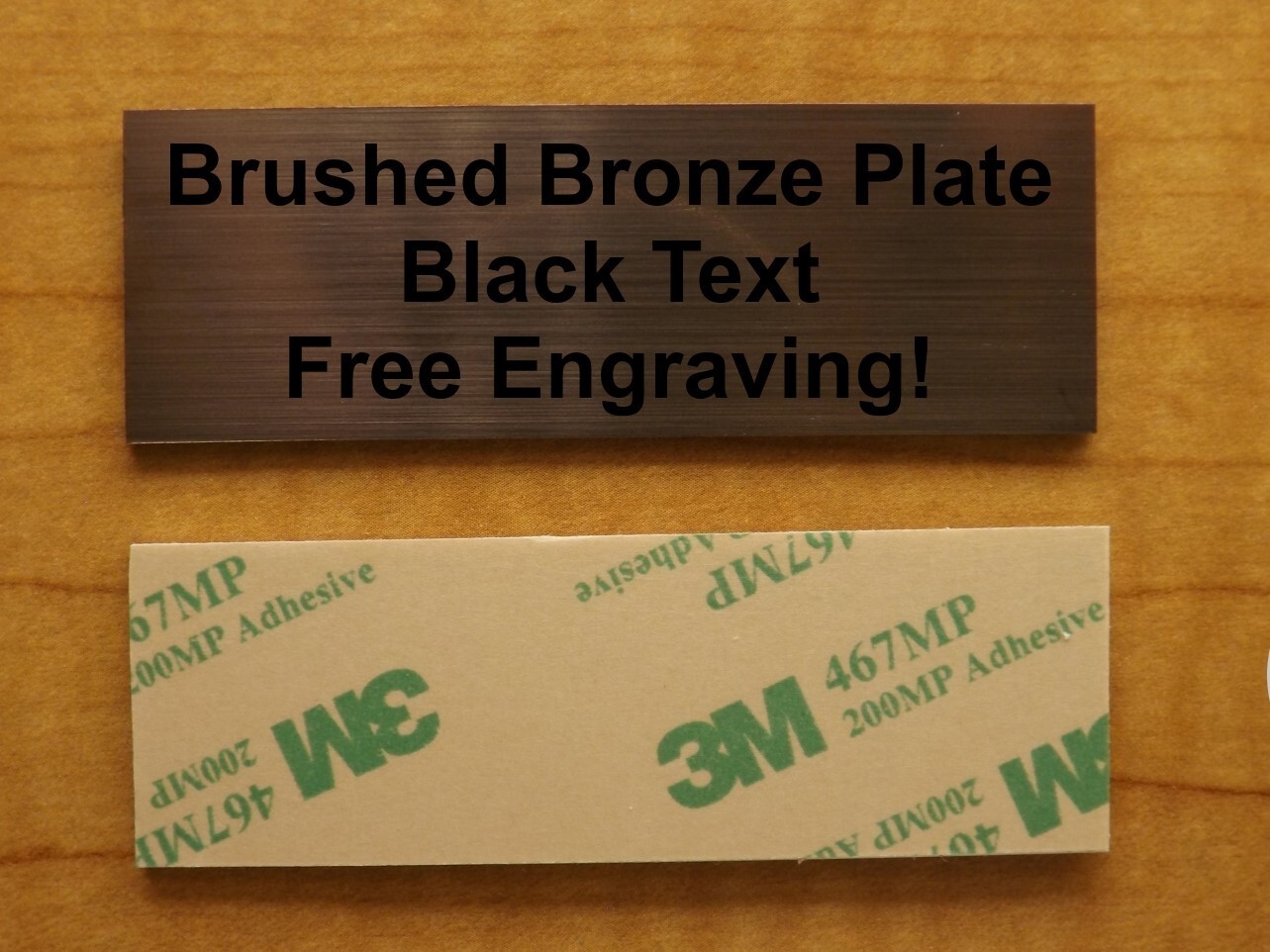 Custom Engraved 1×3 Brushed Finish Tag Sign Plate | Hunting Sports Award Badge