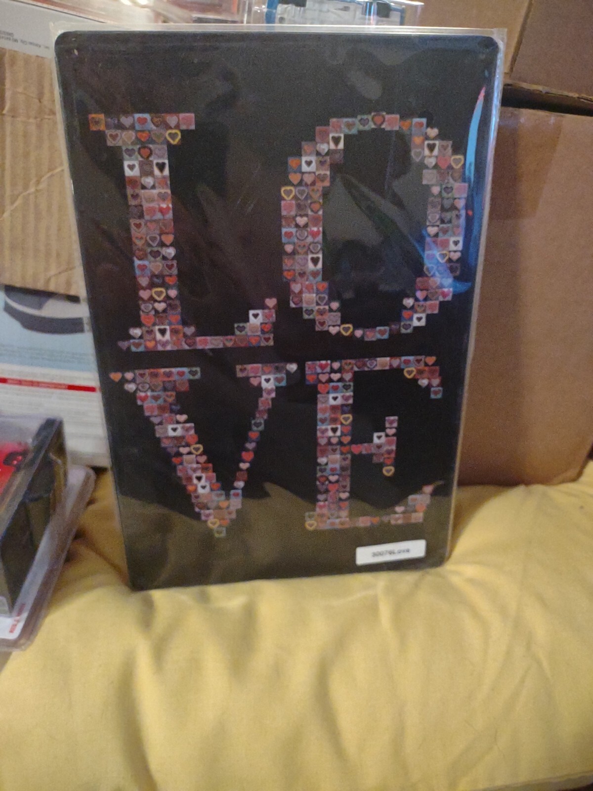 LOVE Tin Sign Home Wall Art Decoration NEW 12×8