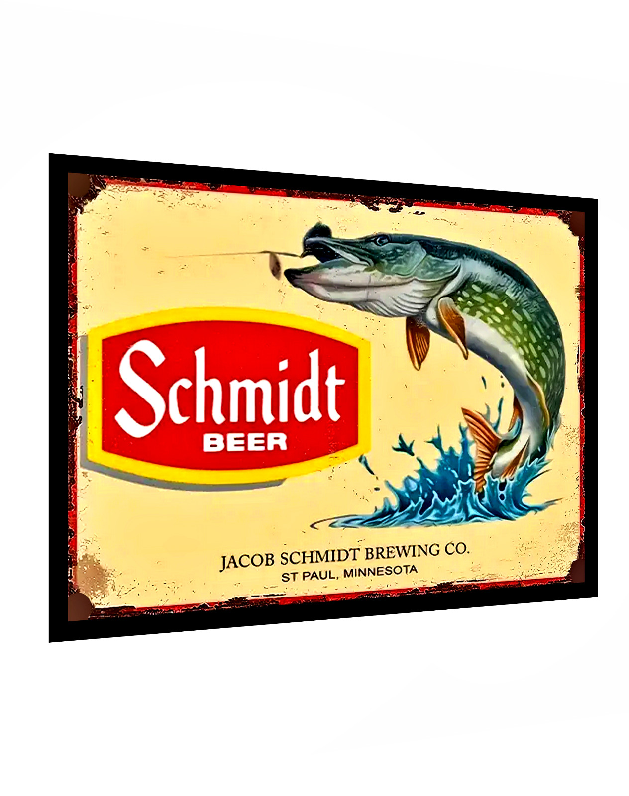 Schmid Beer Sticker Decal Sign Vintage Replica Match Book Image Est1965 4 Sizes