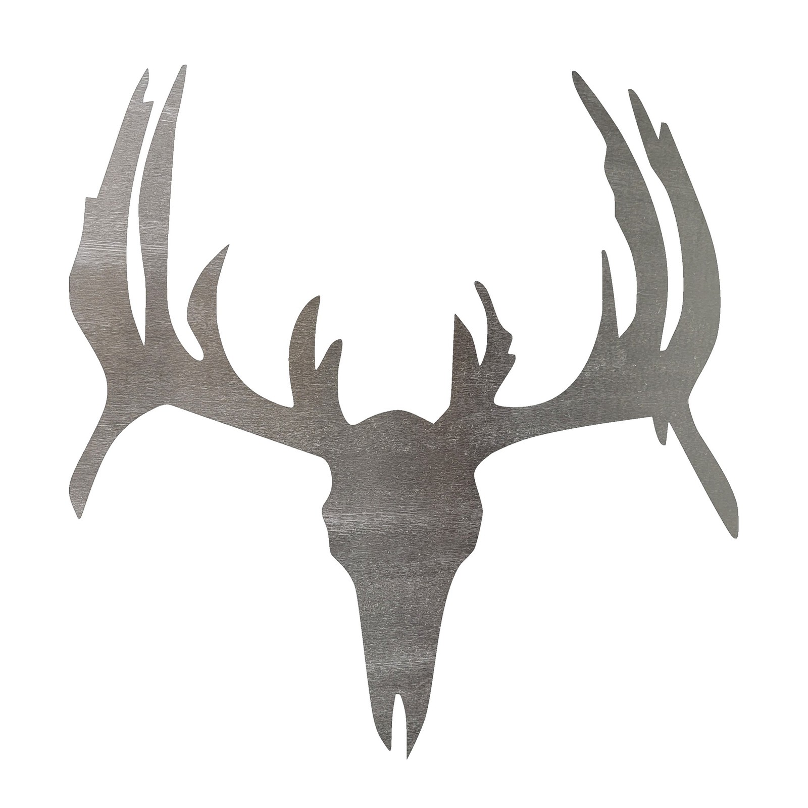 Deer Skull Steel Cutout Shape, Raw Metal Wall Art and Craft Supply