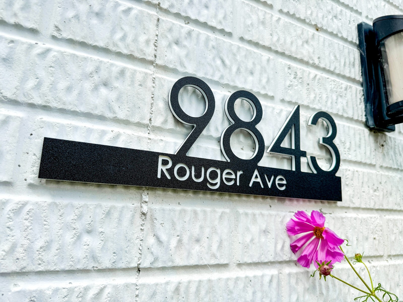 16-34 inch Modern House Address Numbers Sign For Exterior Outside Address Plaque