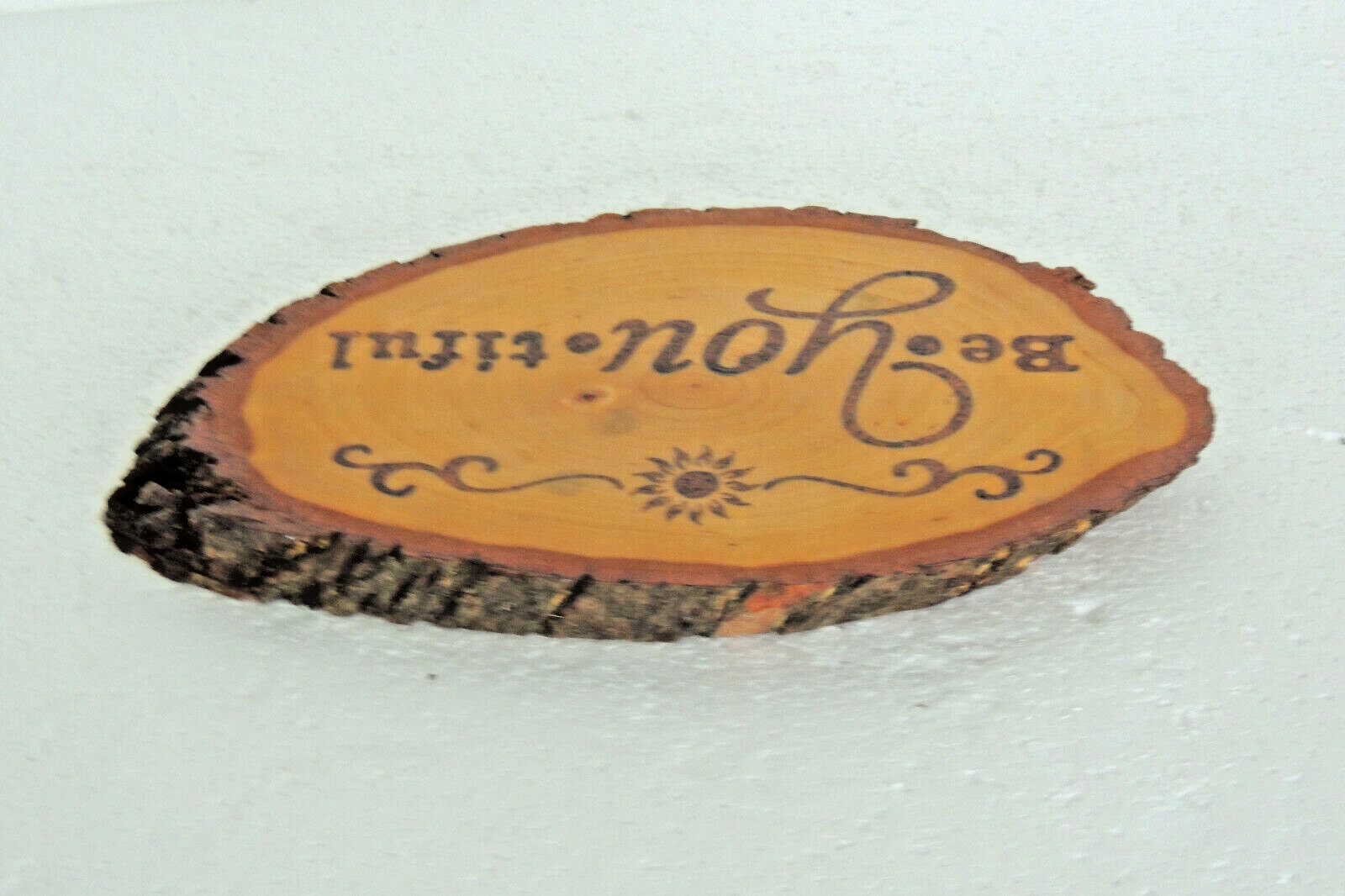 ~Beautiful ~ Plaque Hand Made Wood GREAT PRESENT 9.5 X 5.5 INCH