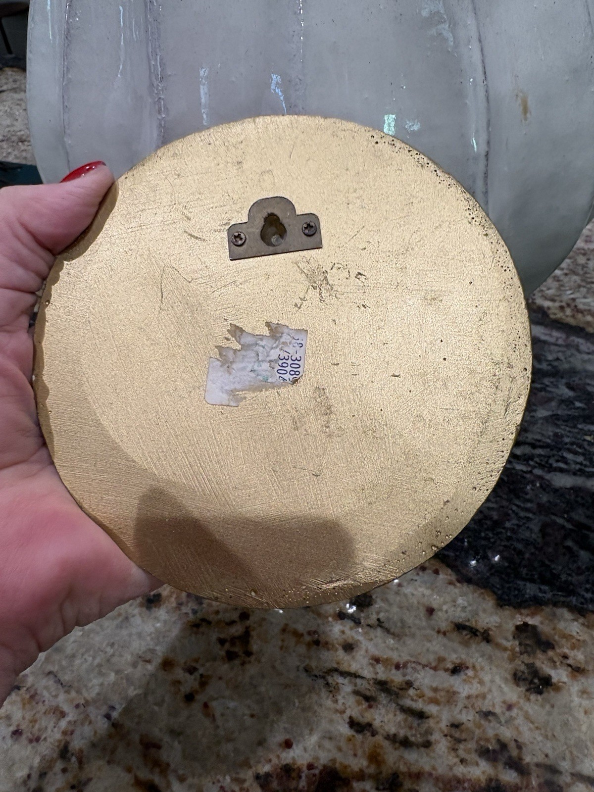 Vintage Pier 1 Sun Face Gold Wall Decor 4” Boho Celestial Accent