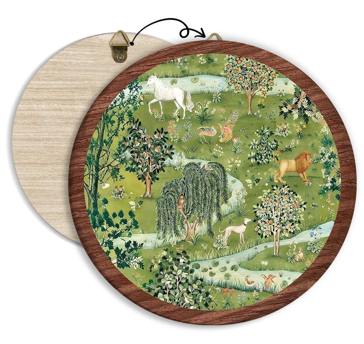 Vintage Botanical Tree Flower Hanging Wall Decor, Spring Nature Botanical Rou…