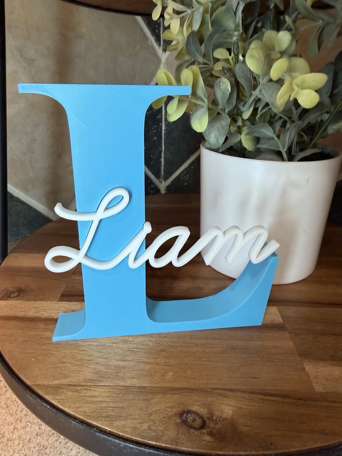 Personalized Nursery Name Sign Custom Baby Name Decor Shelf Room Sign