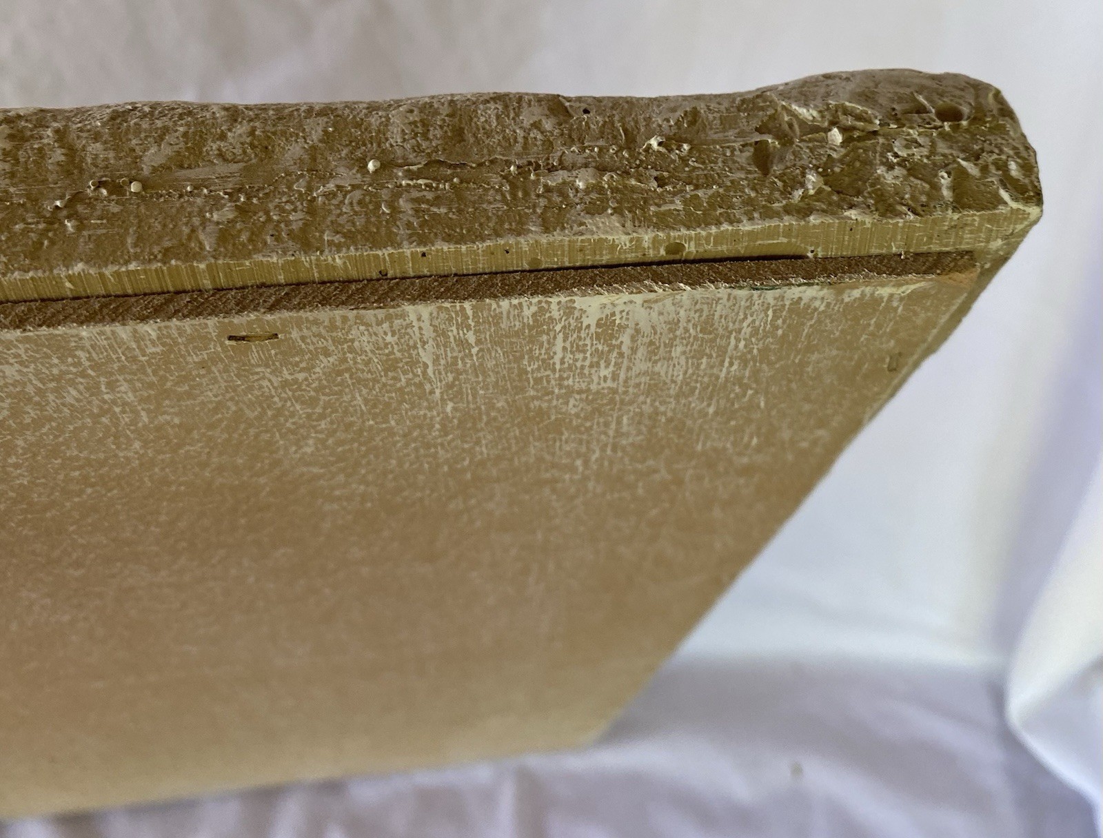 Ornate Gothic Wall Art Plaque Stone Look Resin 14” X 14-1/2” Textured Bordered